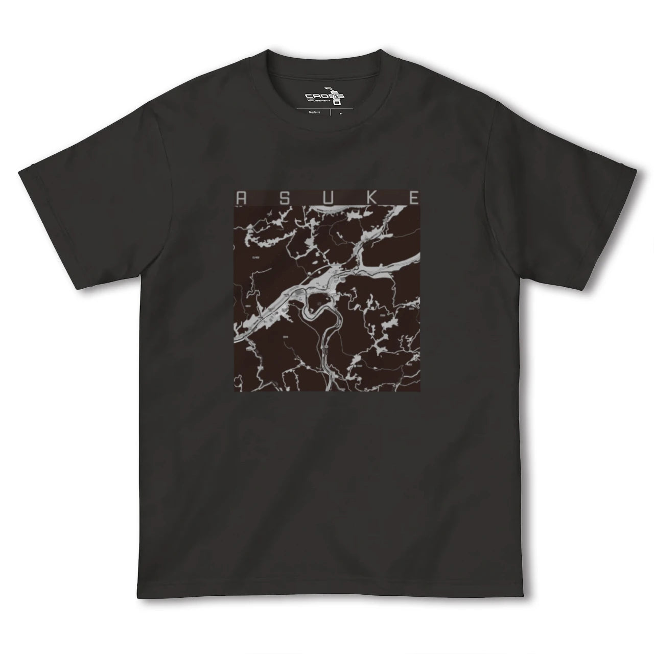 【足助(愛知県)】地図柄ヘビーウェイトTシャツ