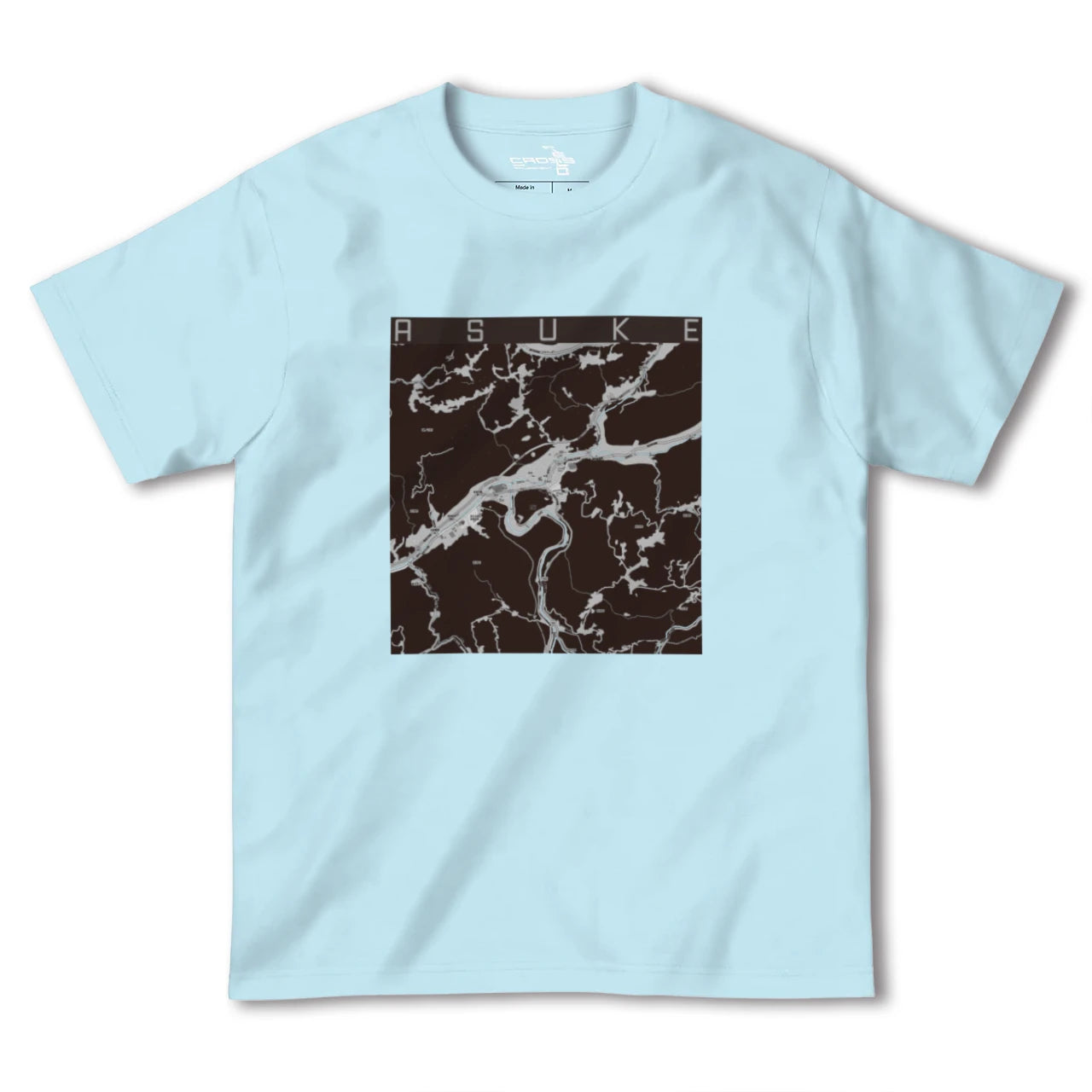 【足助(愛知県)】地図柄ヘビーウェイトTシャツ