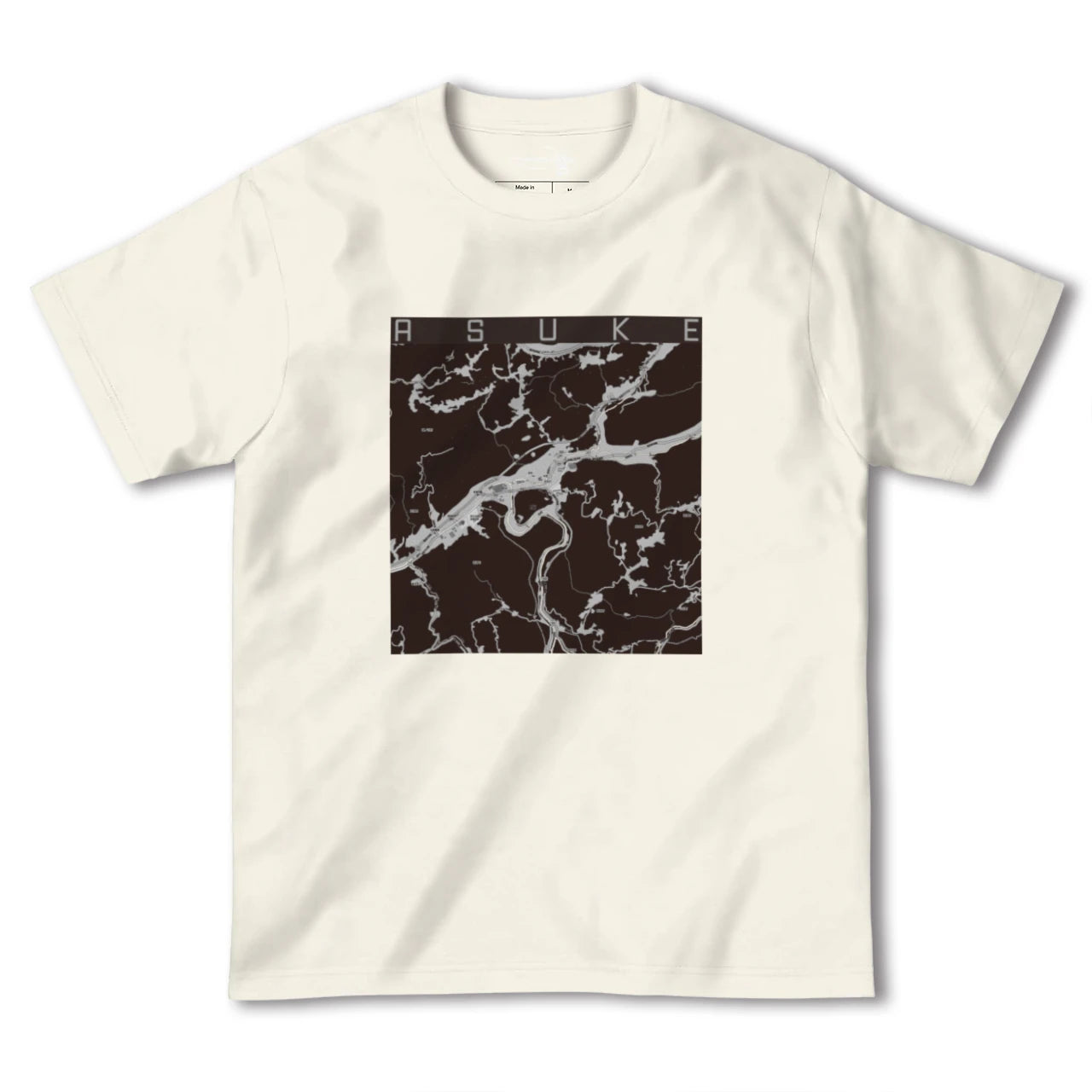 【足助(愛知県)】地図柄ヘビーウェイトTシャツ