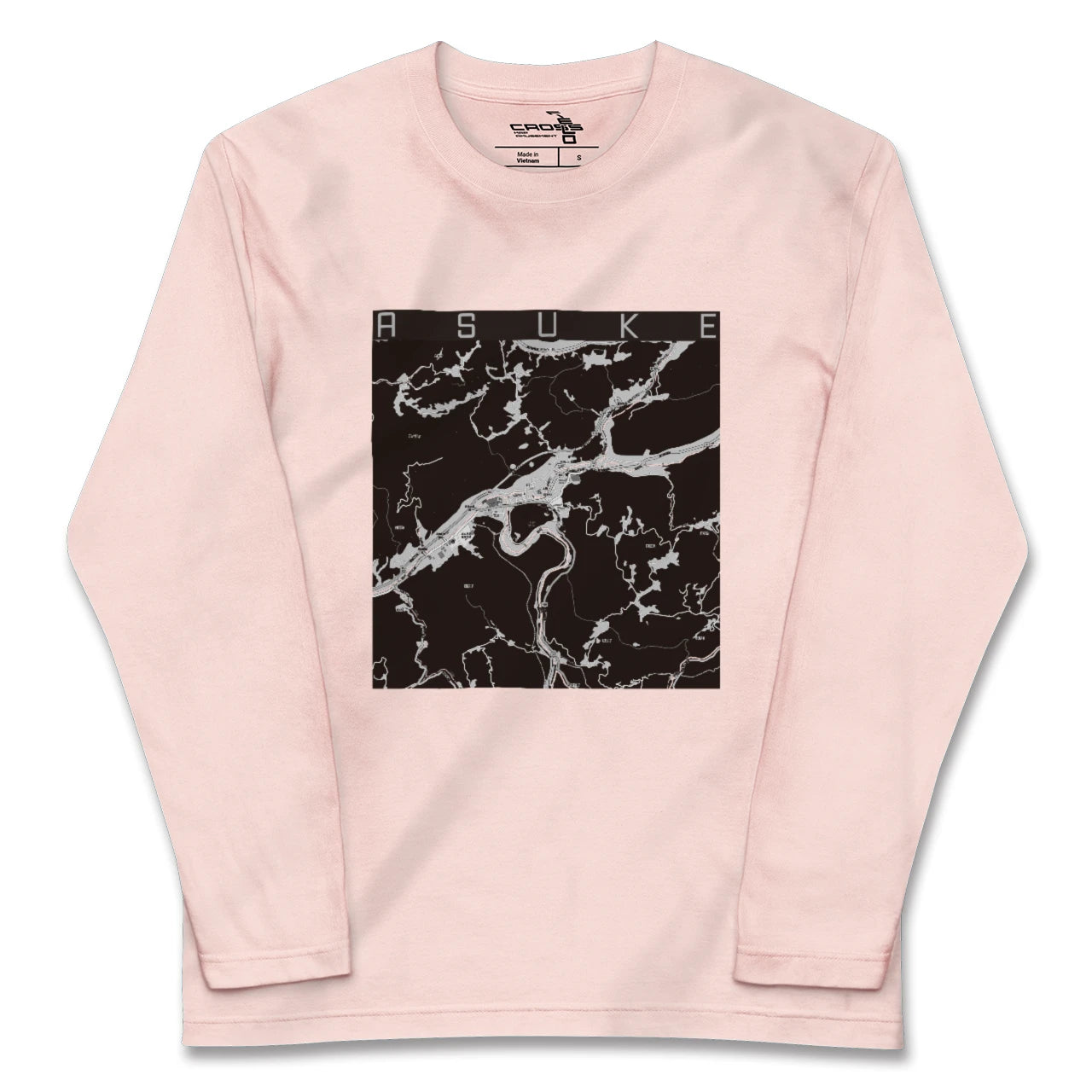 【足助(愛知県)】地図柄ロングスリーブTシャツ