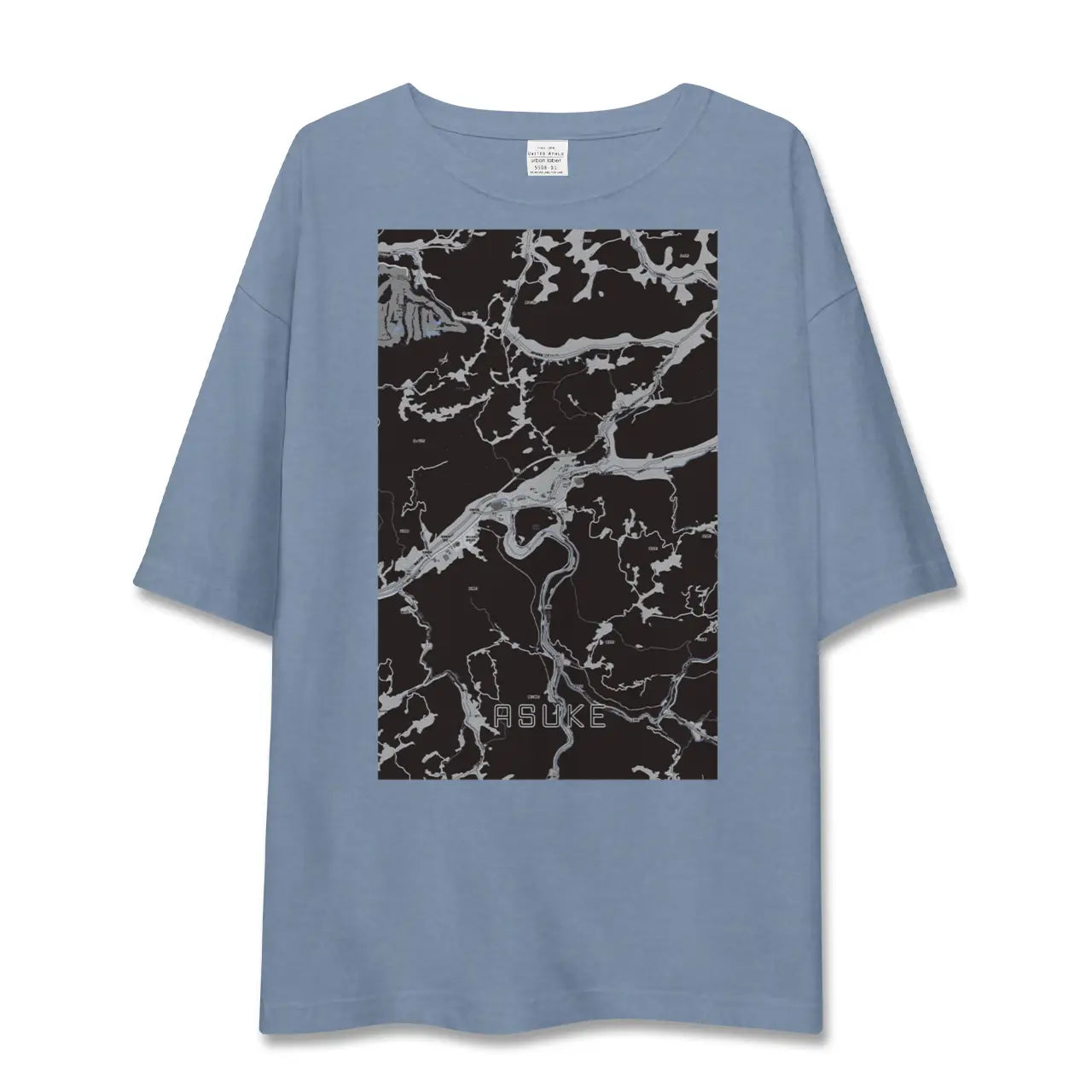 【足助(愛知県)】地図柄ビッグシルエットTシャツ