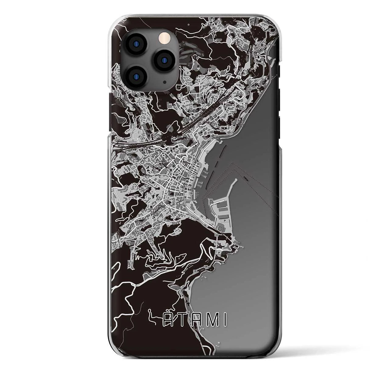 【熱海(静岡県)】地図柄iPhoneケース(クリアタイプ)