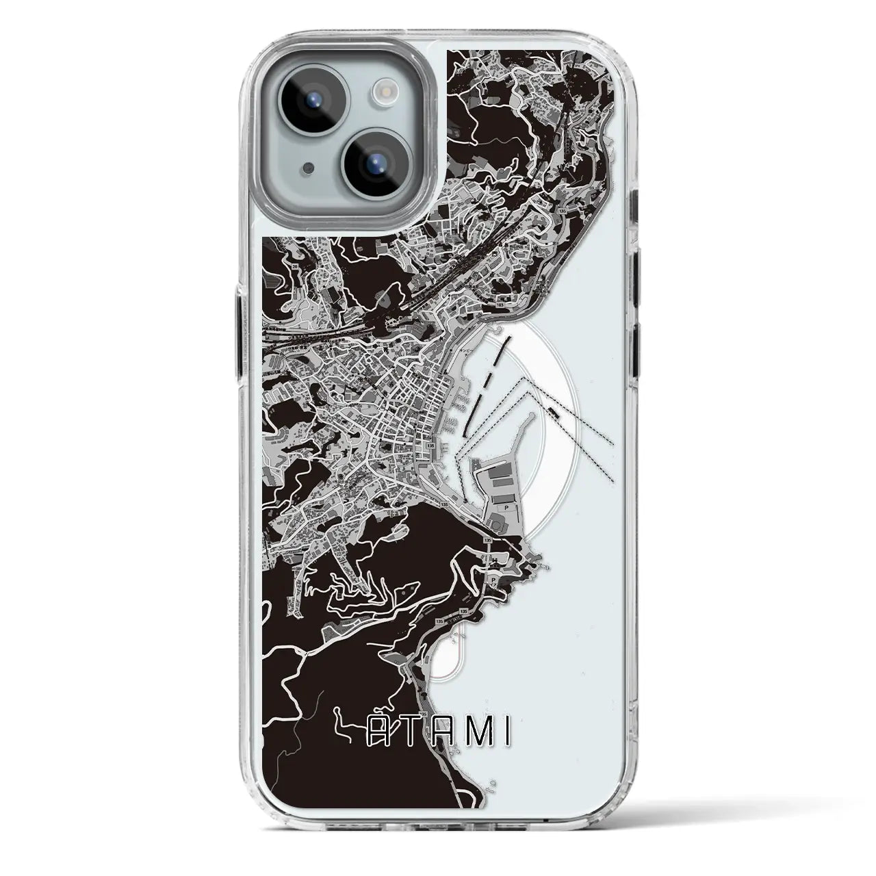 【熱海(静岡県)】地図柄iPhoneケース(MagSafeタイプ)
