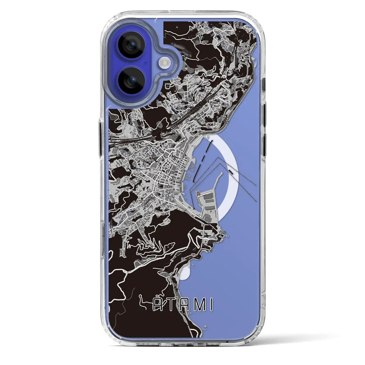 【熱海(静岡県)】地図柄iPhoneケース(MagSafeタイプ)