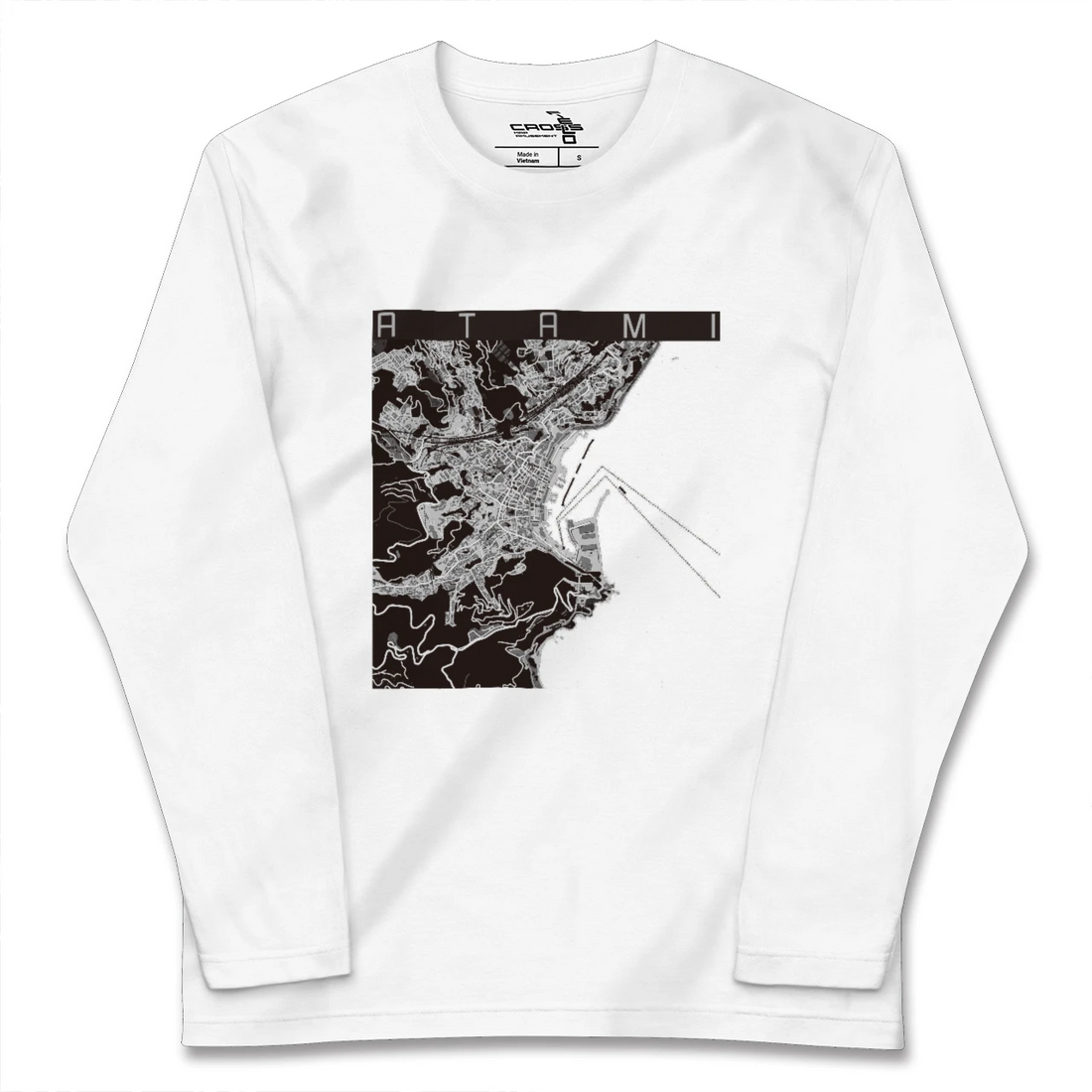 【熱海(静岡県)】地図柄ロングスリーブTシャツ