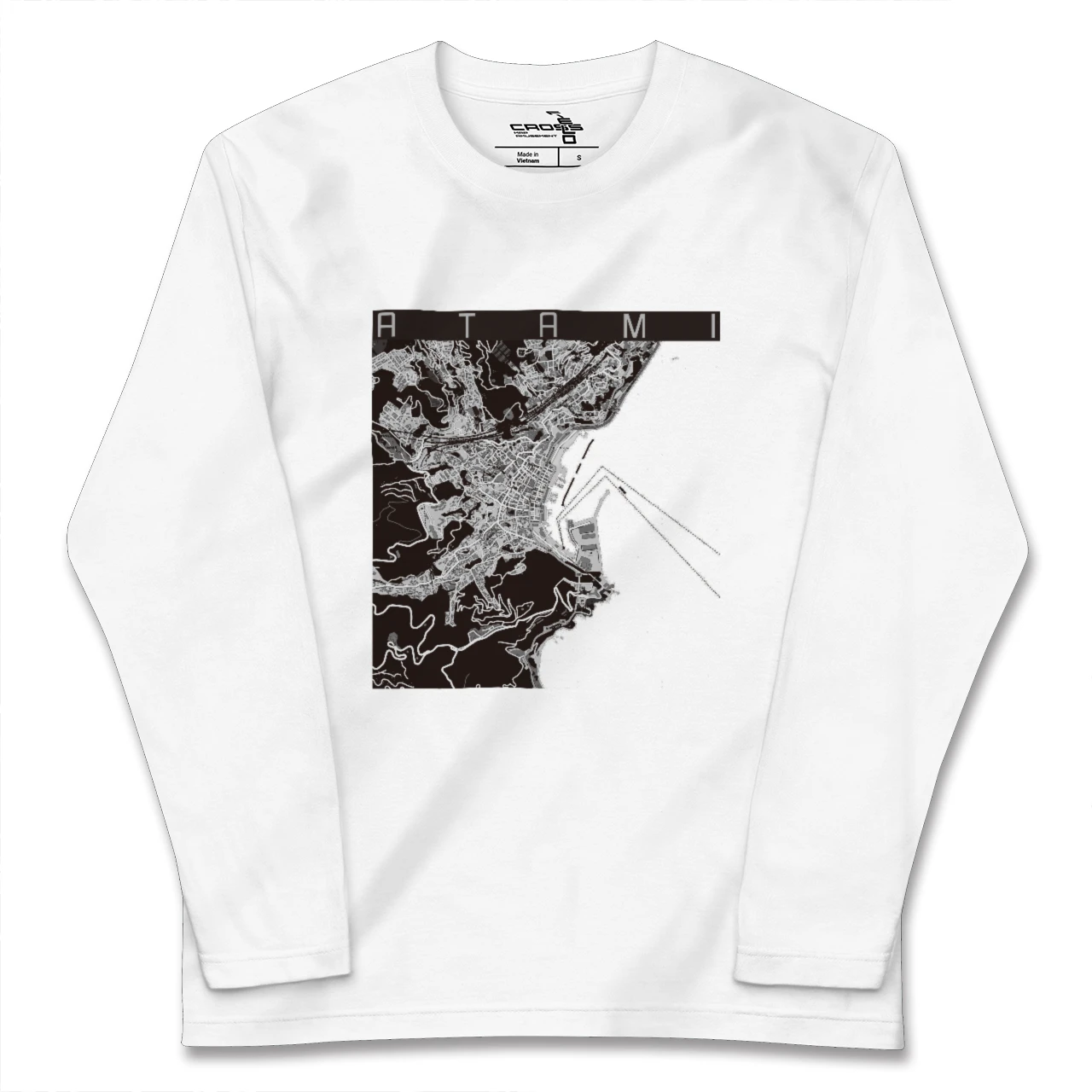 【熱海(静岡県)】地図柄ロングスリーブTシャツ