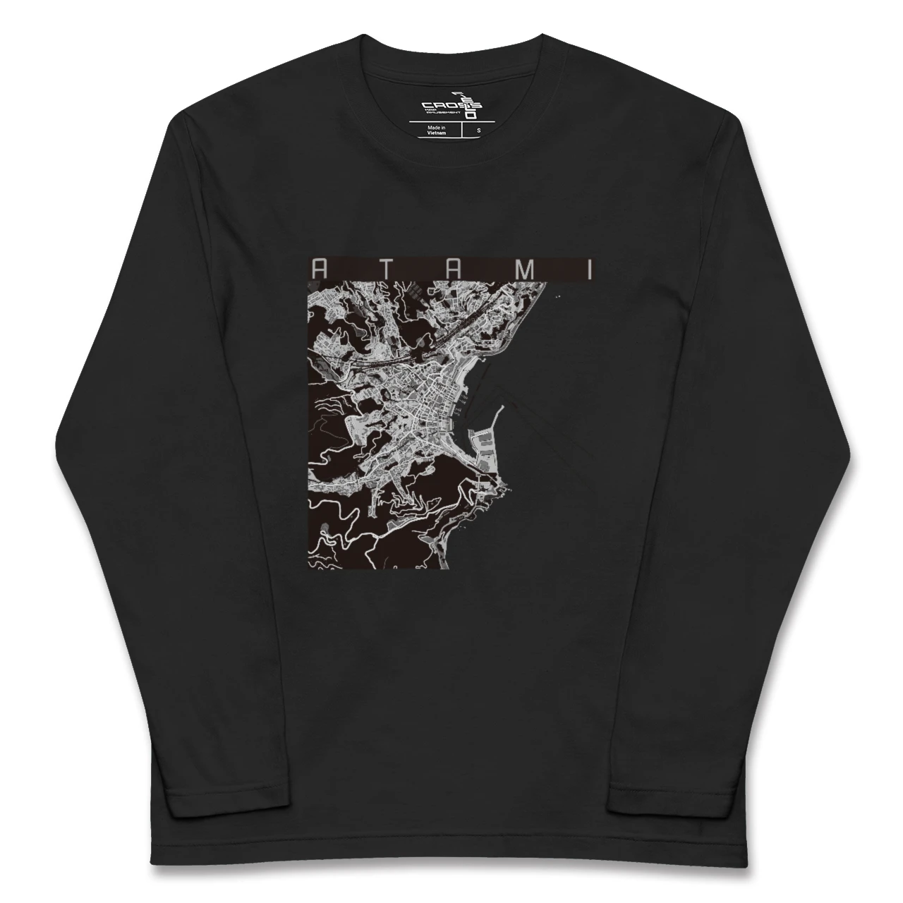 【熱海(静岡県)】地図柄ロングスリーブTシャツ