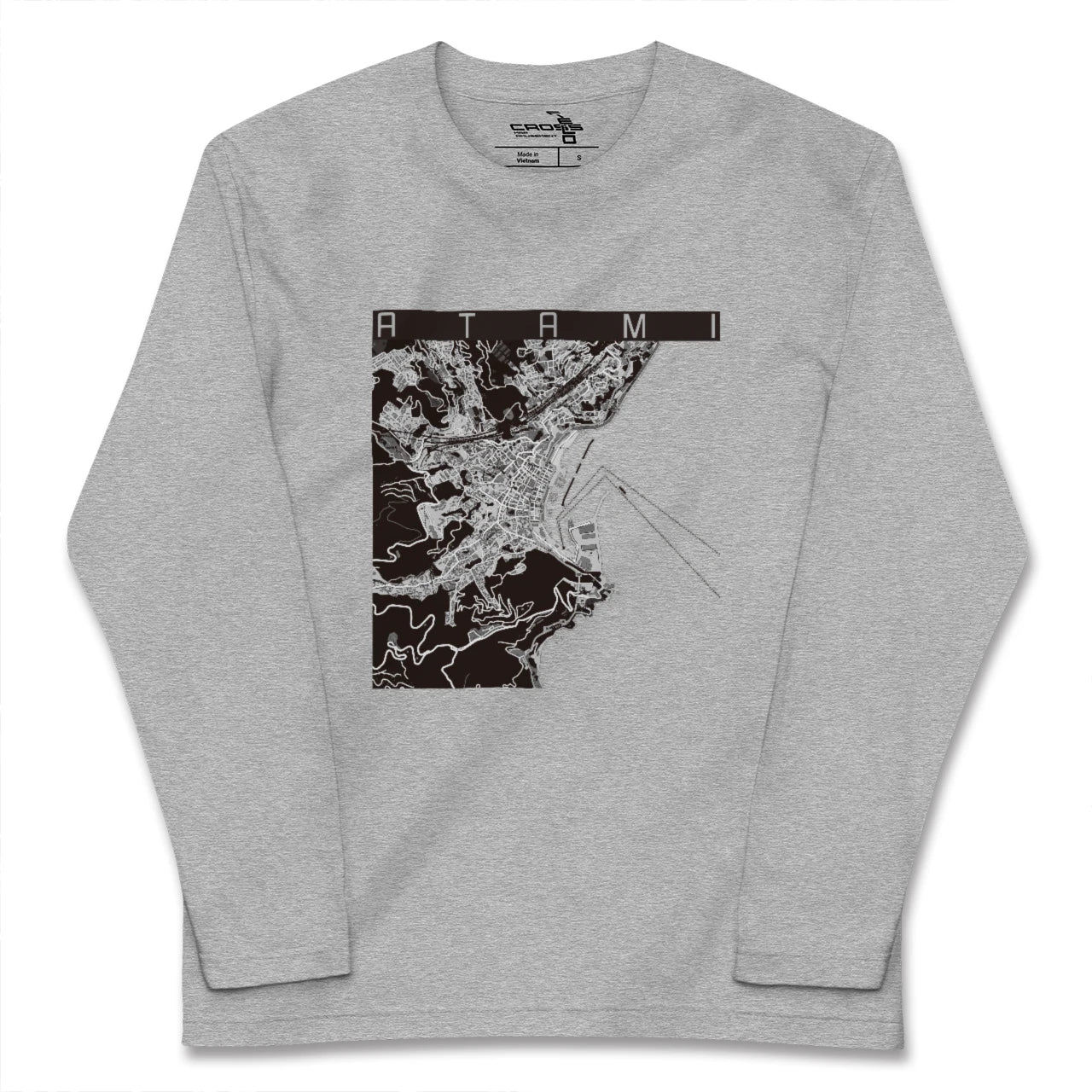 【熱海(静岡県)】地図柄ロングスリーブTシャツ