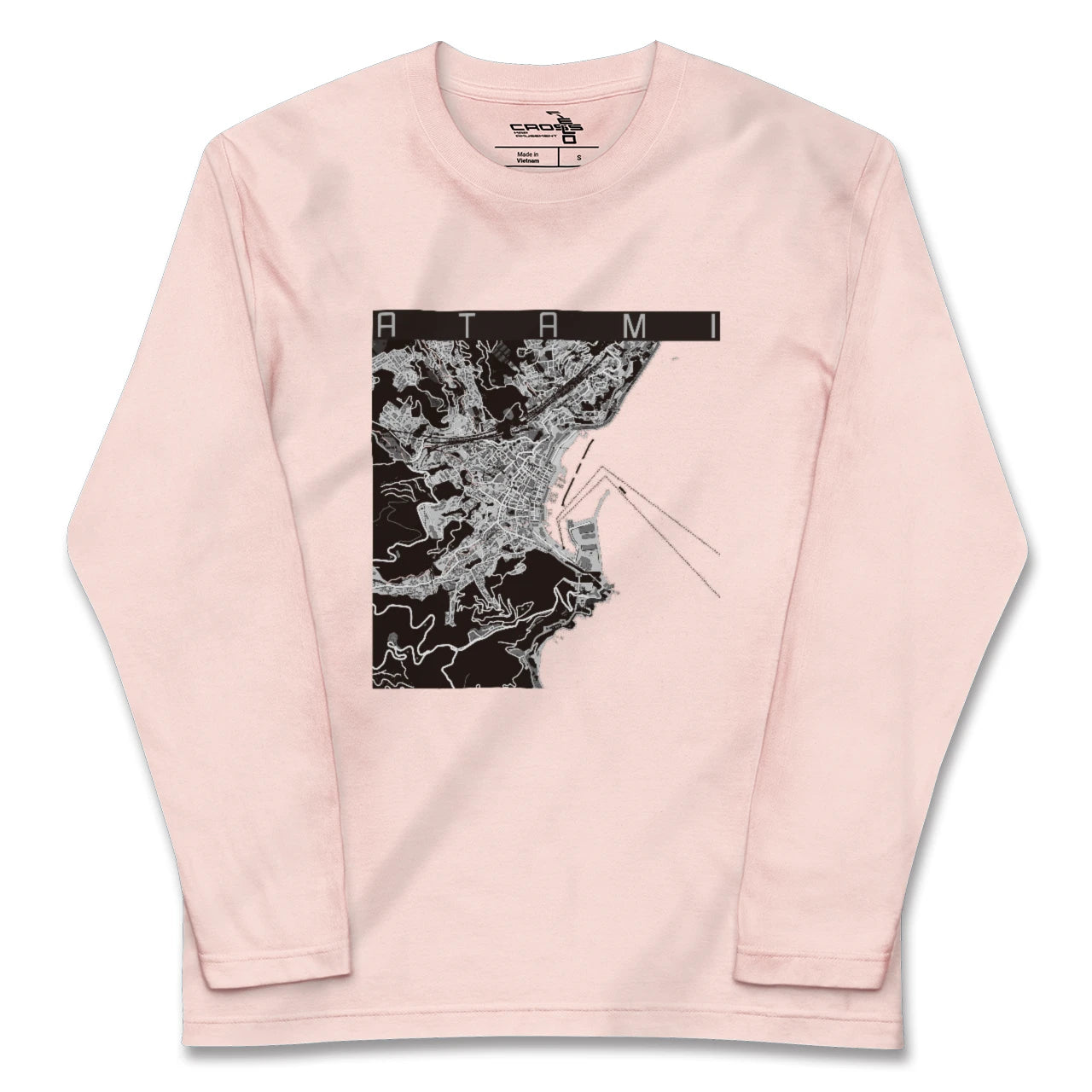 【熱海(静岡県)】地図柄ロングスリーブTシャツ