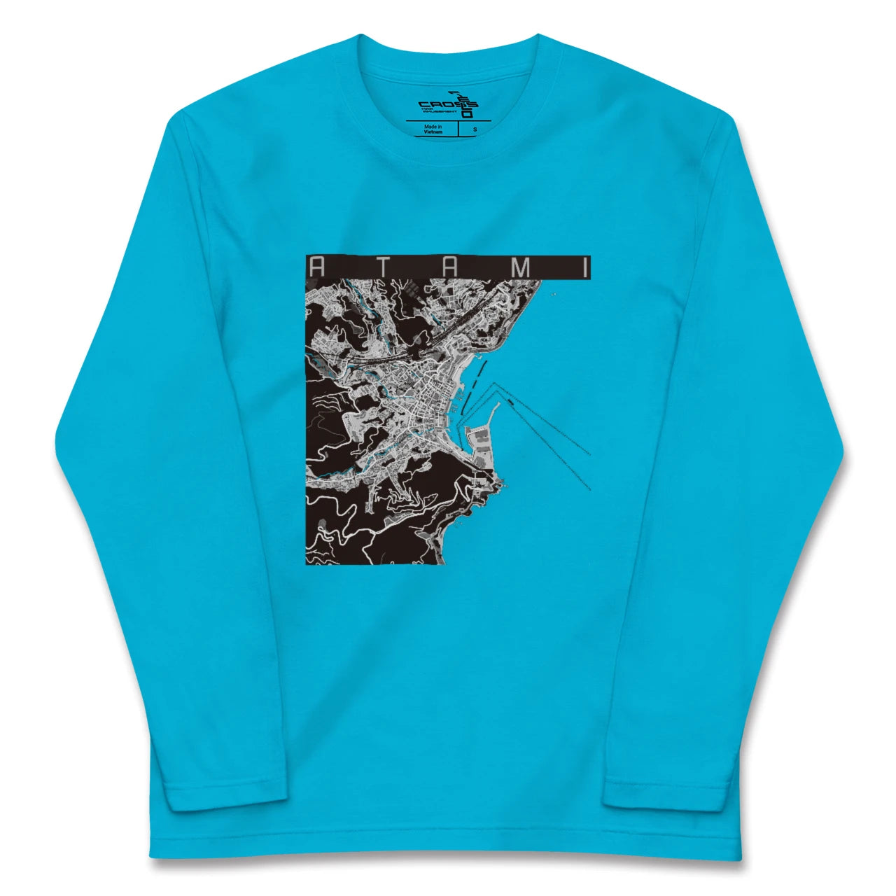 【熱海(静岡県)】地図柄ロングスリーブTシャツ
