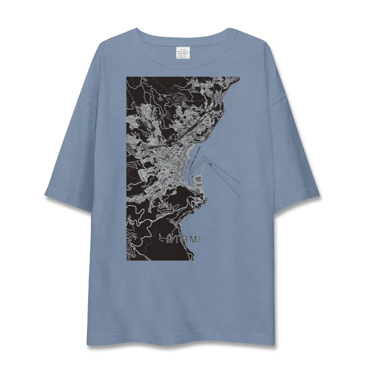 【熱海(静岡県)】地図柄ビッグシルエットTシャツ