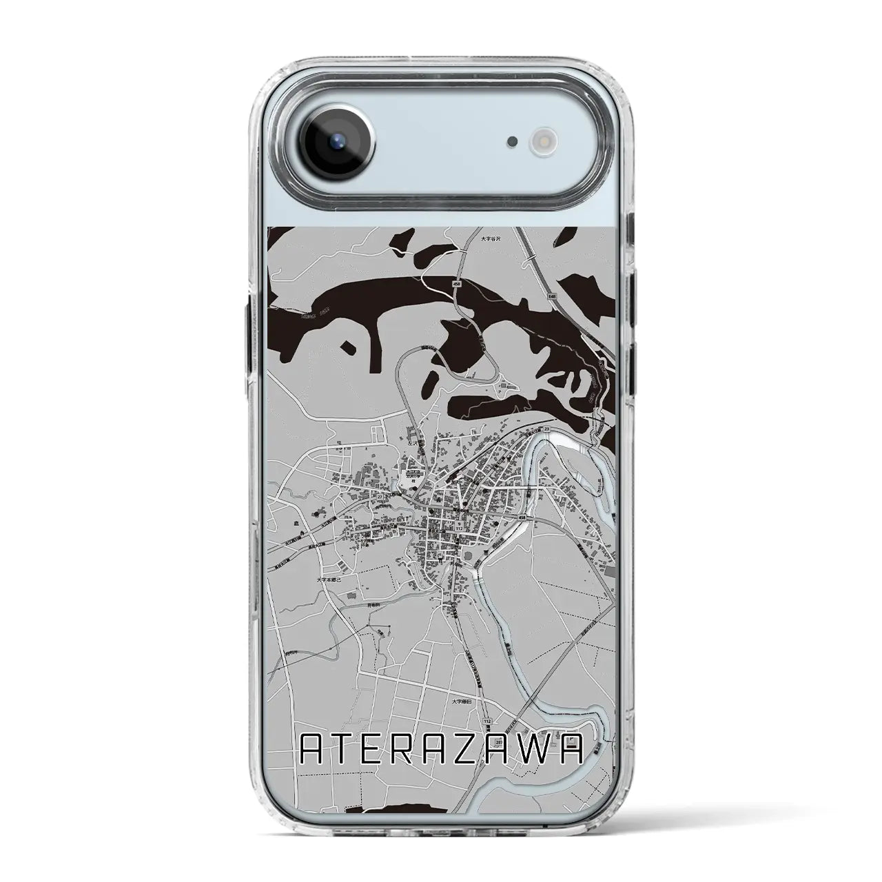 【左沢(山形県)】地図柄iPhoneケース(MagSafeタイプ)