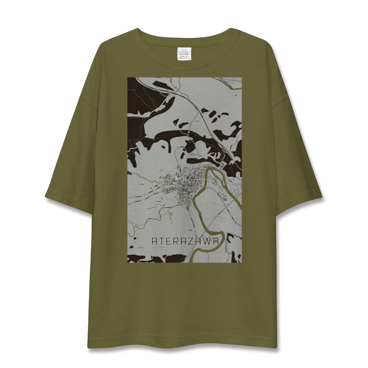 【左沢(山形県)】地図柄ビッグシルエットTシャツ