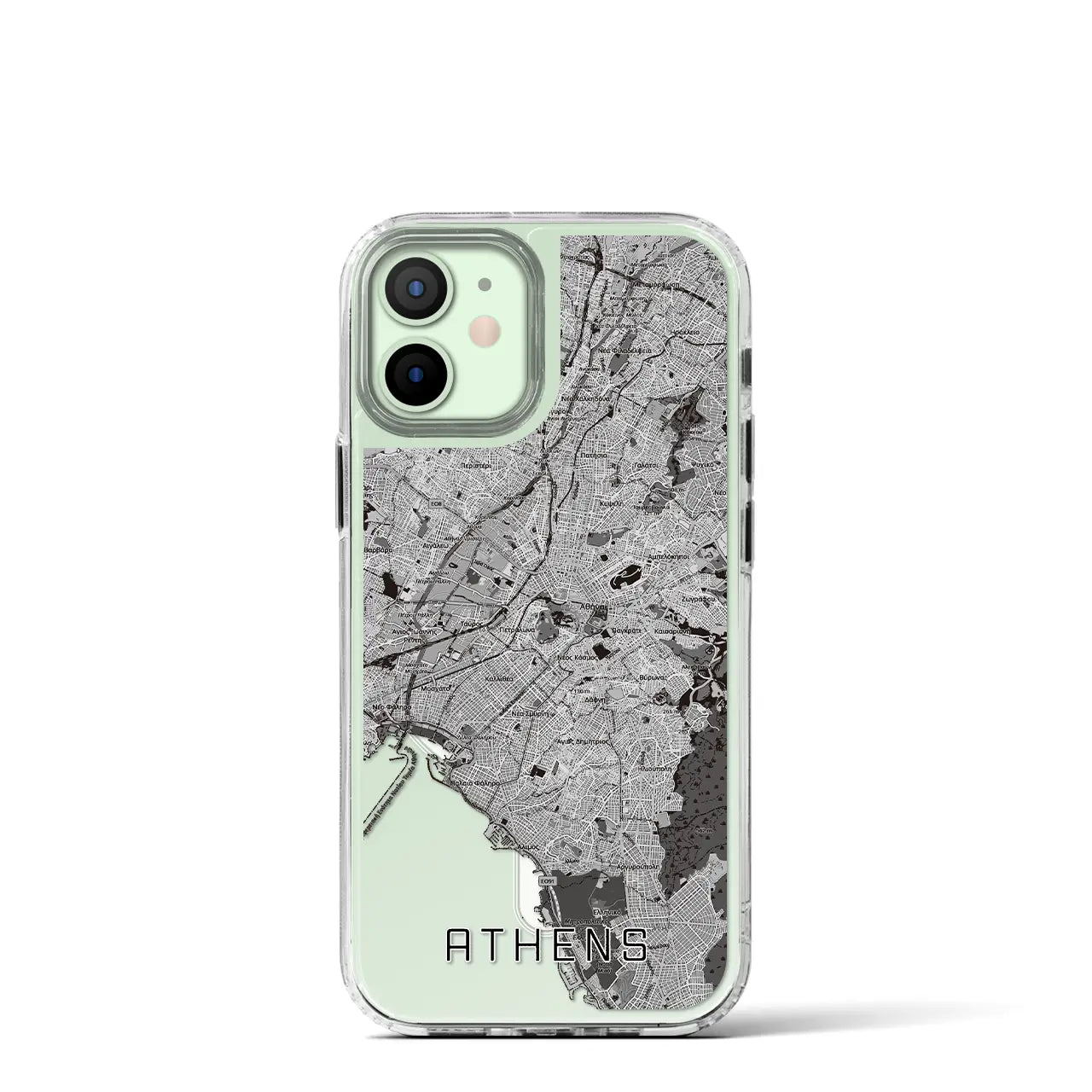 【アテネ(ギリシャ)】地図柄iPhoneケース(MagSafeタイプ)
