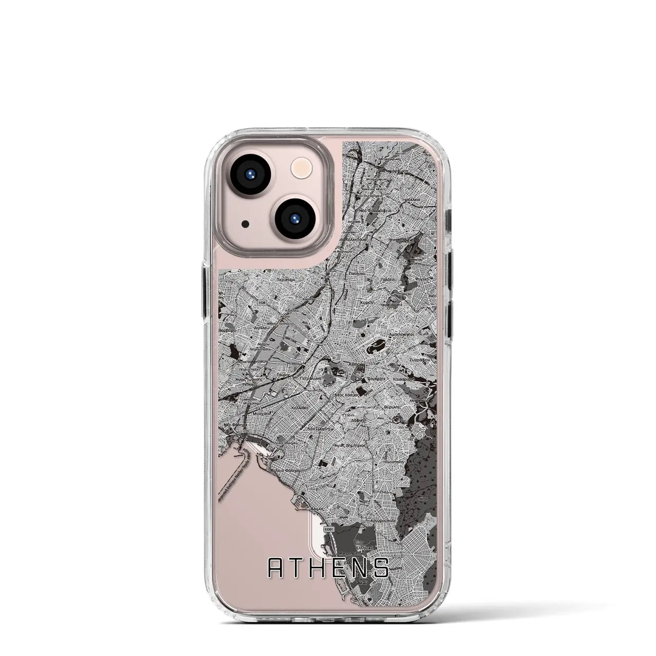 【アテネ(ギリシャ)】地図柄iPhoneケース(MagSafeタイプ)