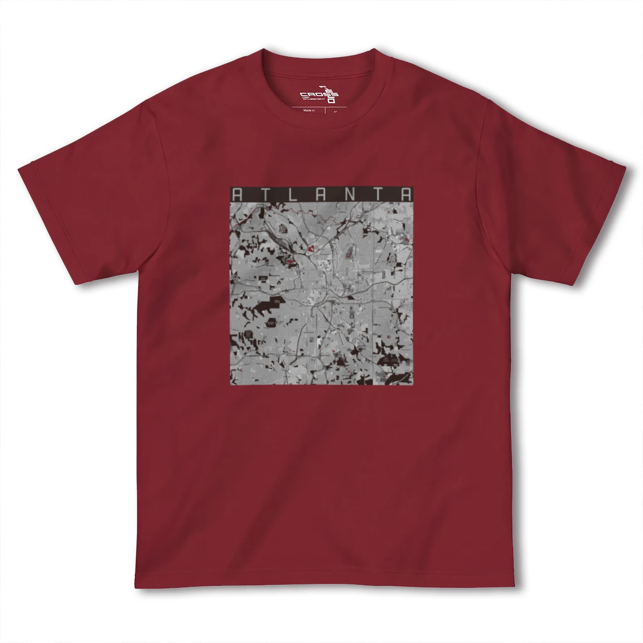 【アトランタ(アメリカ)】地図柄ヘビーウェイトTシャツ