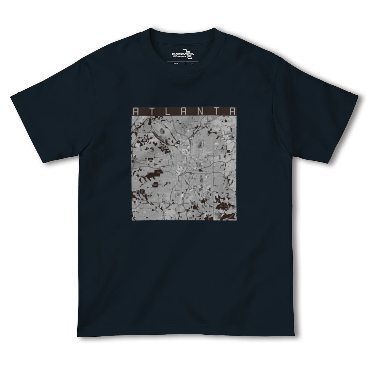 【アトランタ(アメリカ)】地図柄ヘビーウェイトTシャツ