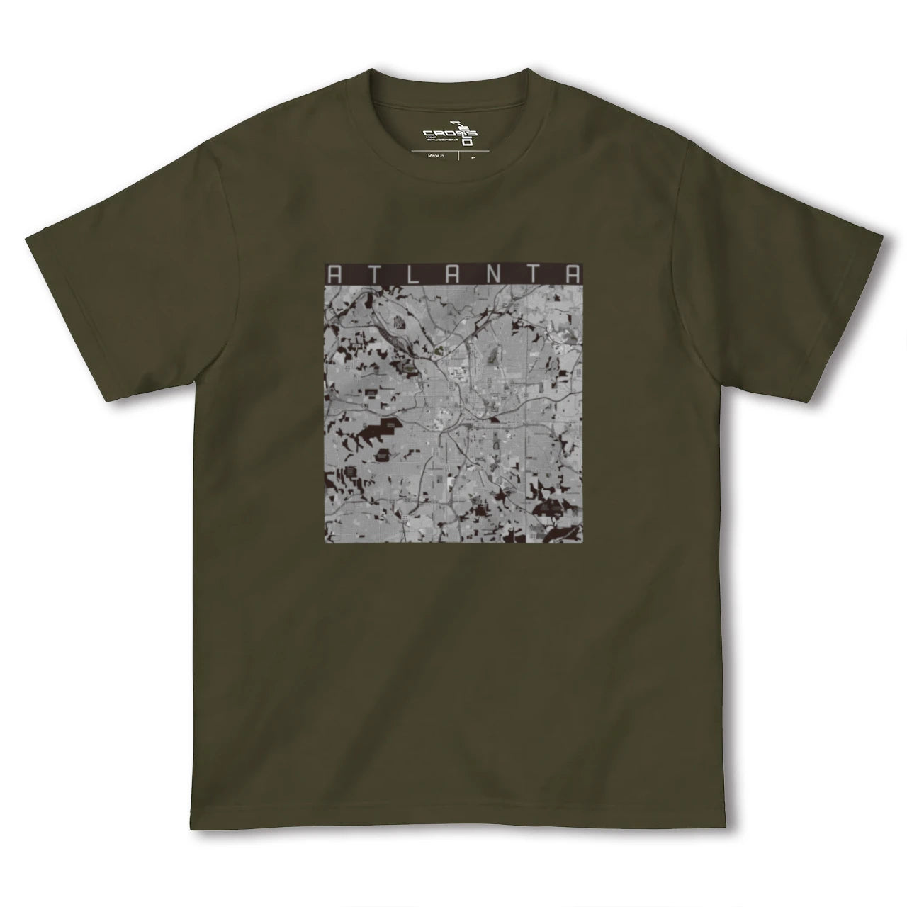 【アトランタ(アメリカ)】地図柄ヘビーウェイトTシャツ