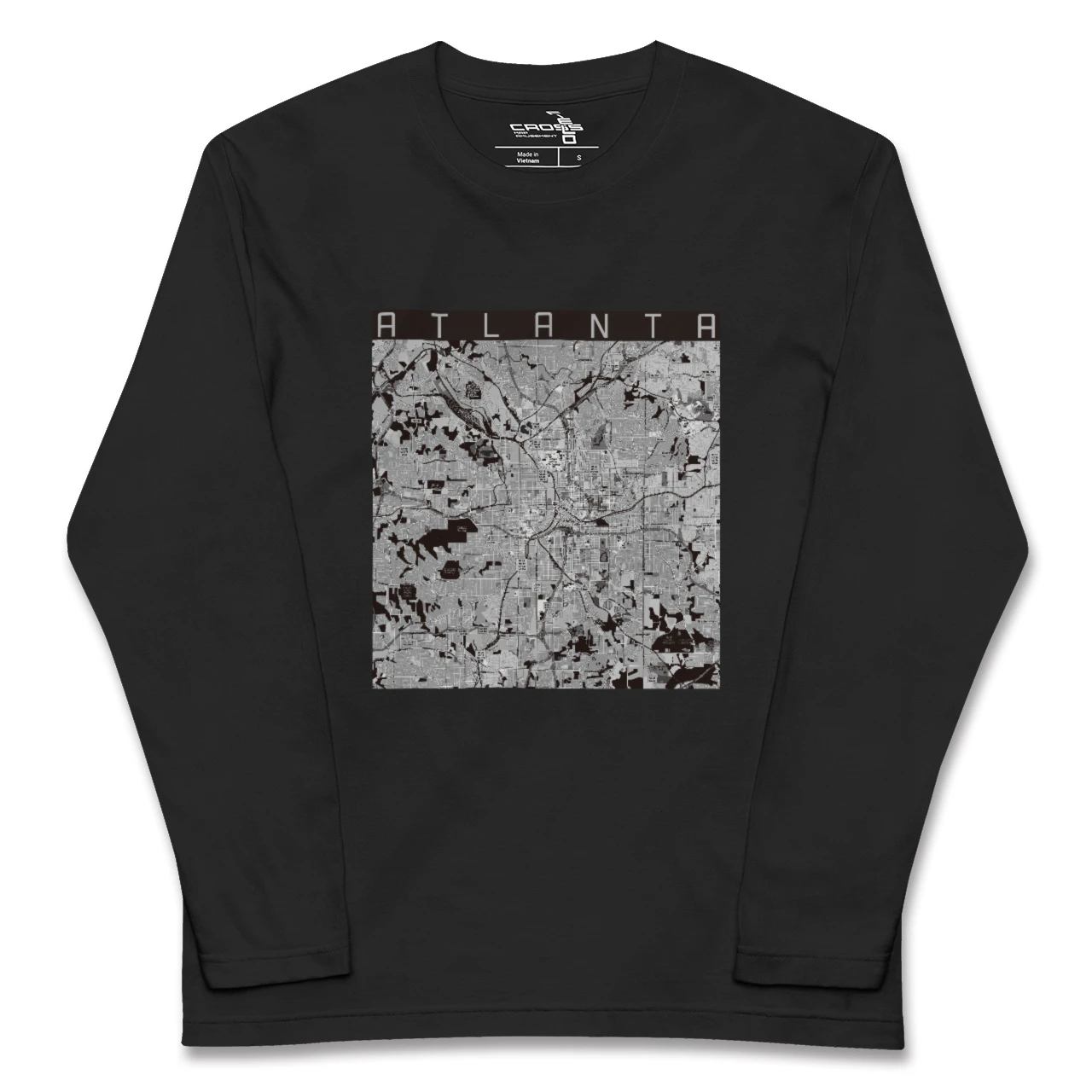 【アトランタ(アメリカ)】地図柄ロングスリーブTシャツ