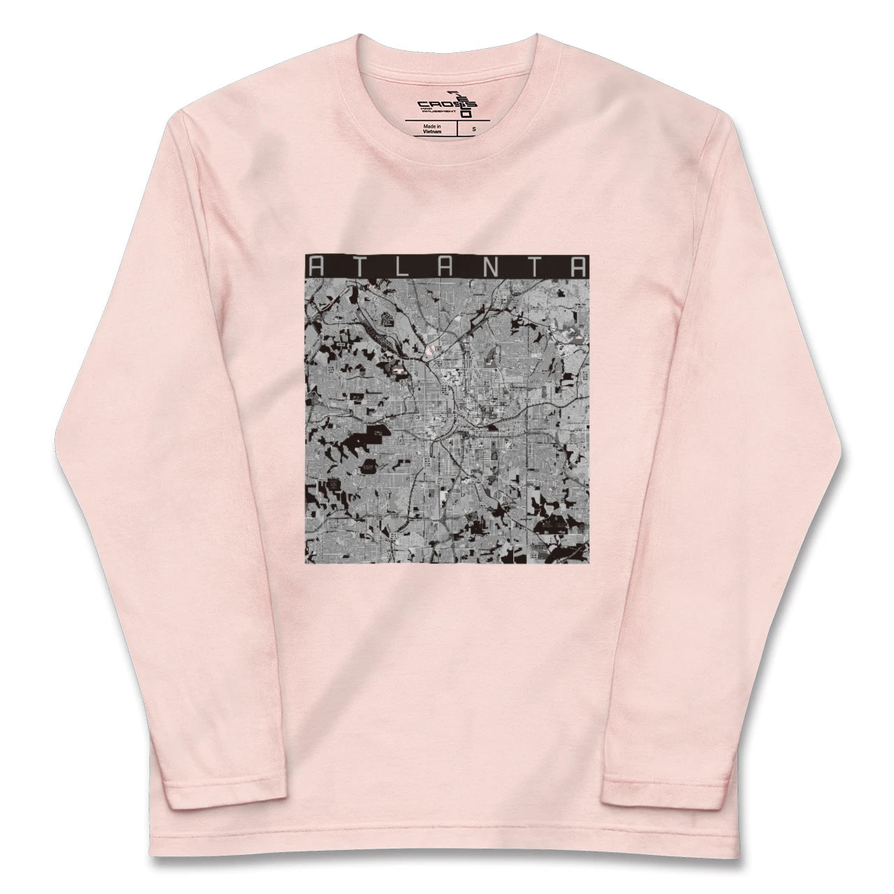 【アトランタ(アメリカ)】地図柄ロングスリーブTシャツ