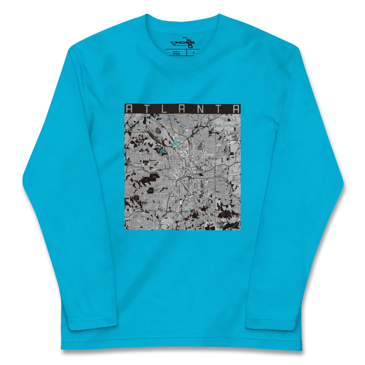 【アトランタ(アメリカ)】地図柄ロングスリーブTシャツ