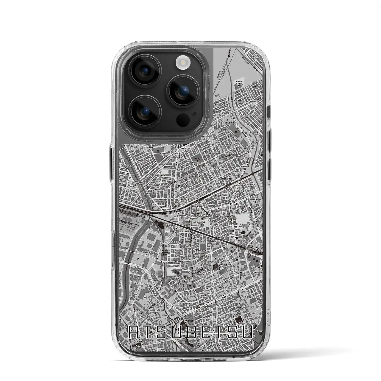 【厚別(北海道)】地図柄iPhoneケース(MagSafeタイプ)