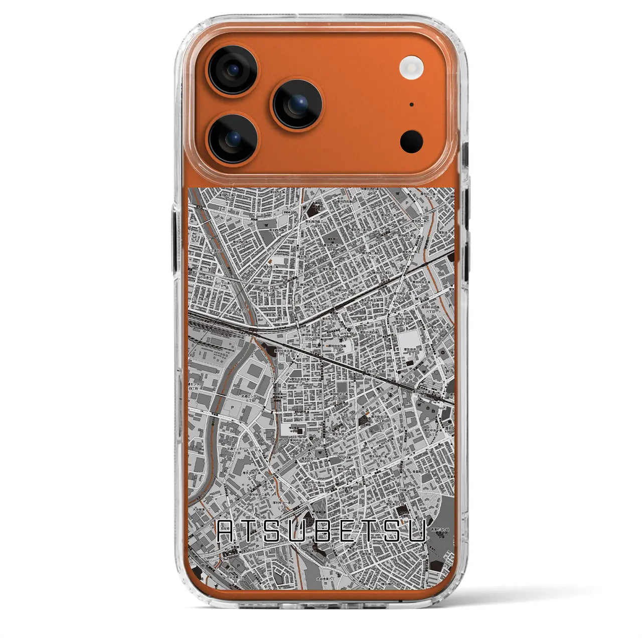 【厚別(北海道)】地図柄iPhoneケース(MagSafeタイプ)