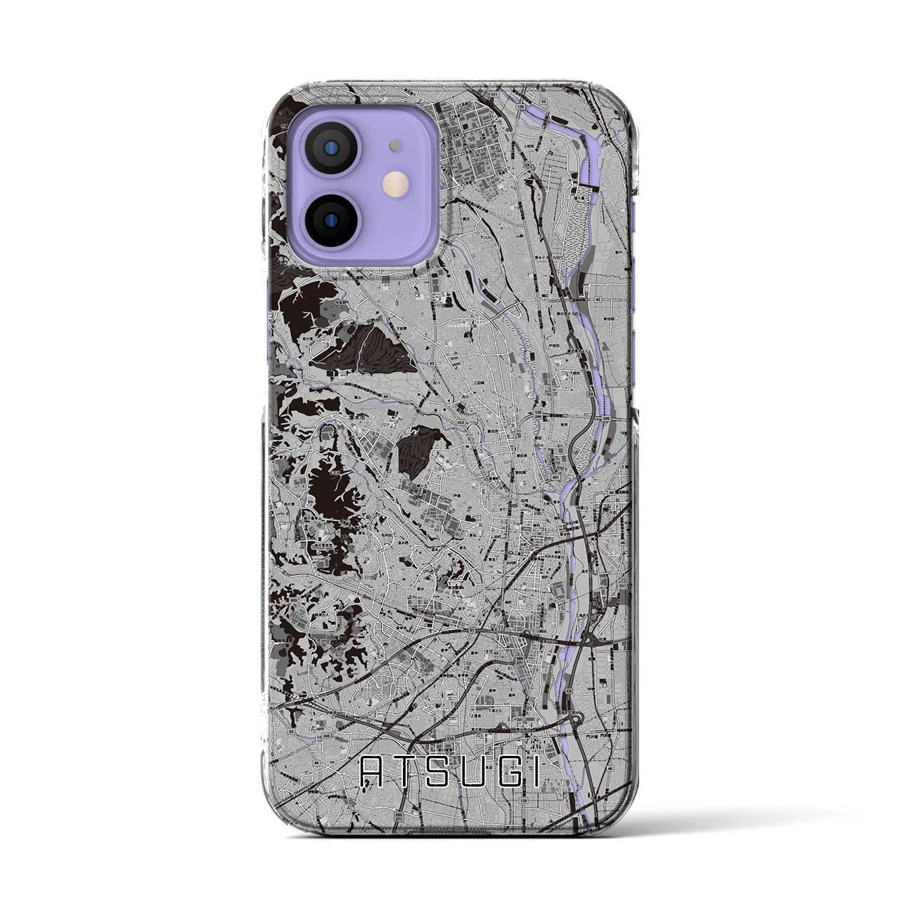 【厚木(神奈川県)】地図柄iPhoneケース(クリアタイプ)