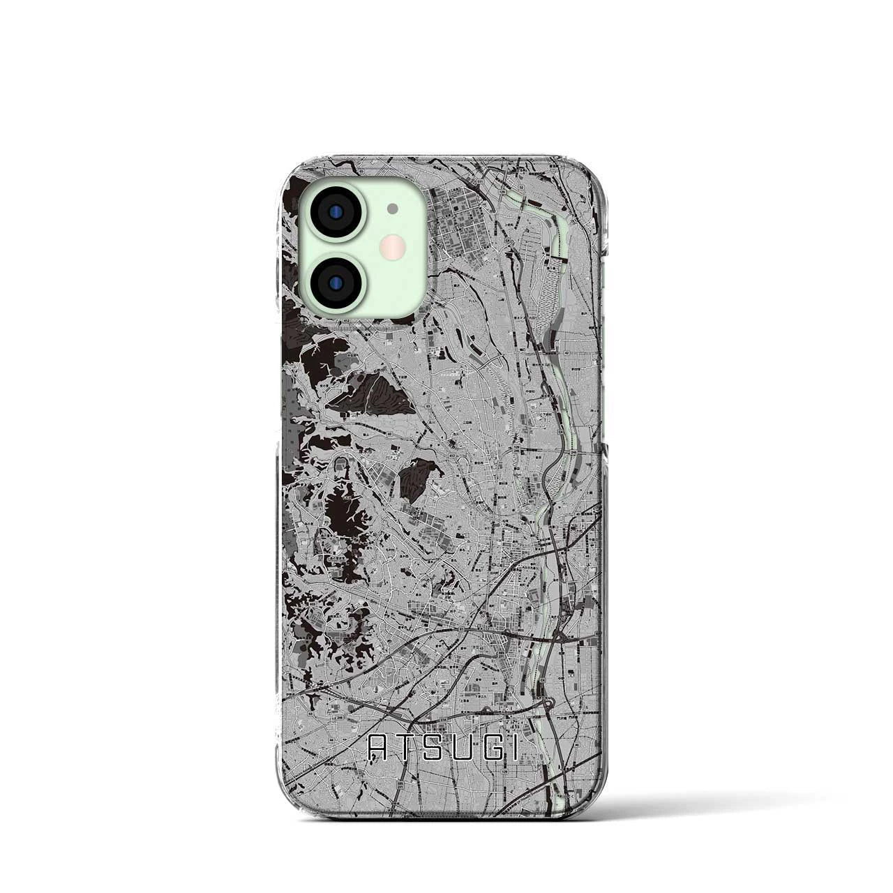 【厚木(神奈川県)】地図柄iPhoneケース(クリアタイプ)