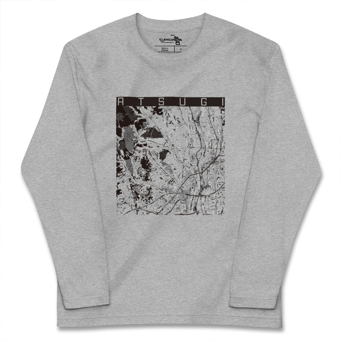 【厚木(神奈川県)】地図柄ロングスリーブTシャツ