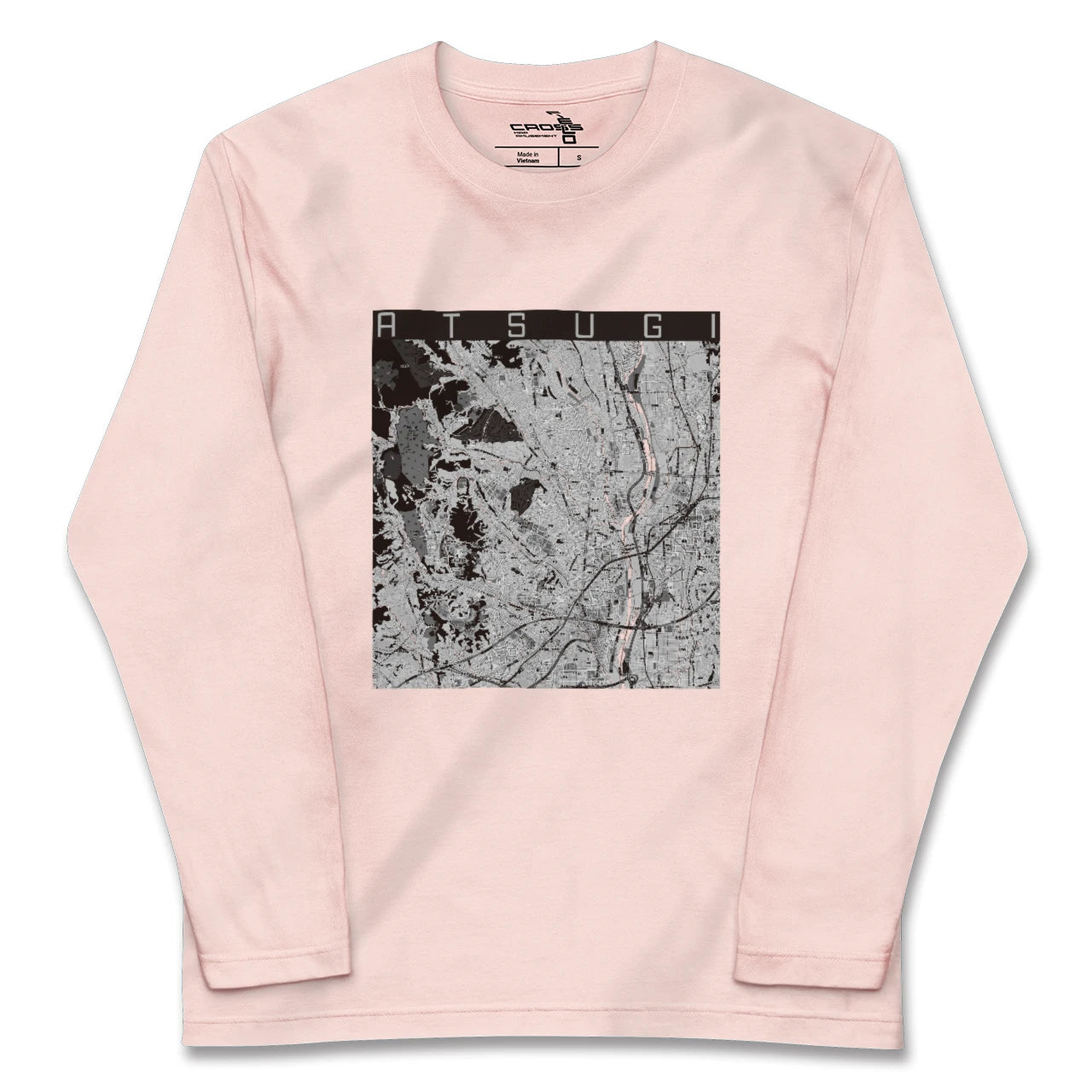 【厚木(神奈川県)】地図柄ロングスリーブTシャツ