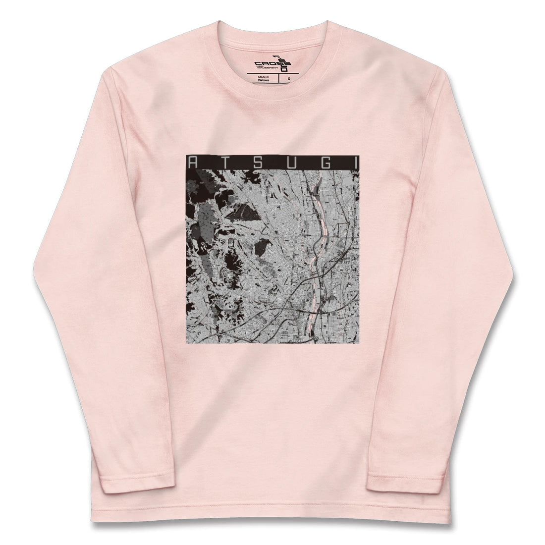 【厚木(神奈川県)】地図柄ロングスリーブTシャツ