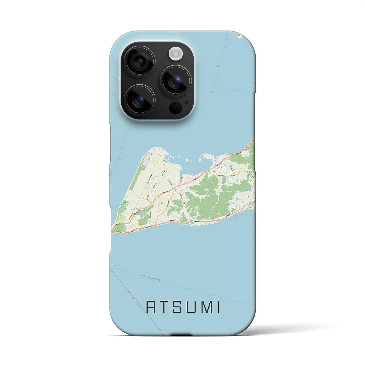 【渥美(愛知県)】地図柄iPhoneケース(バックカバータイプ)