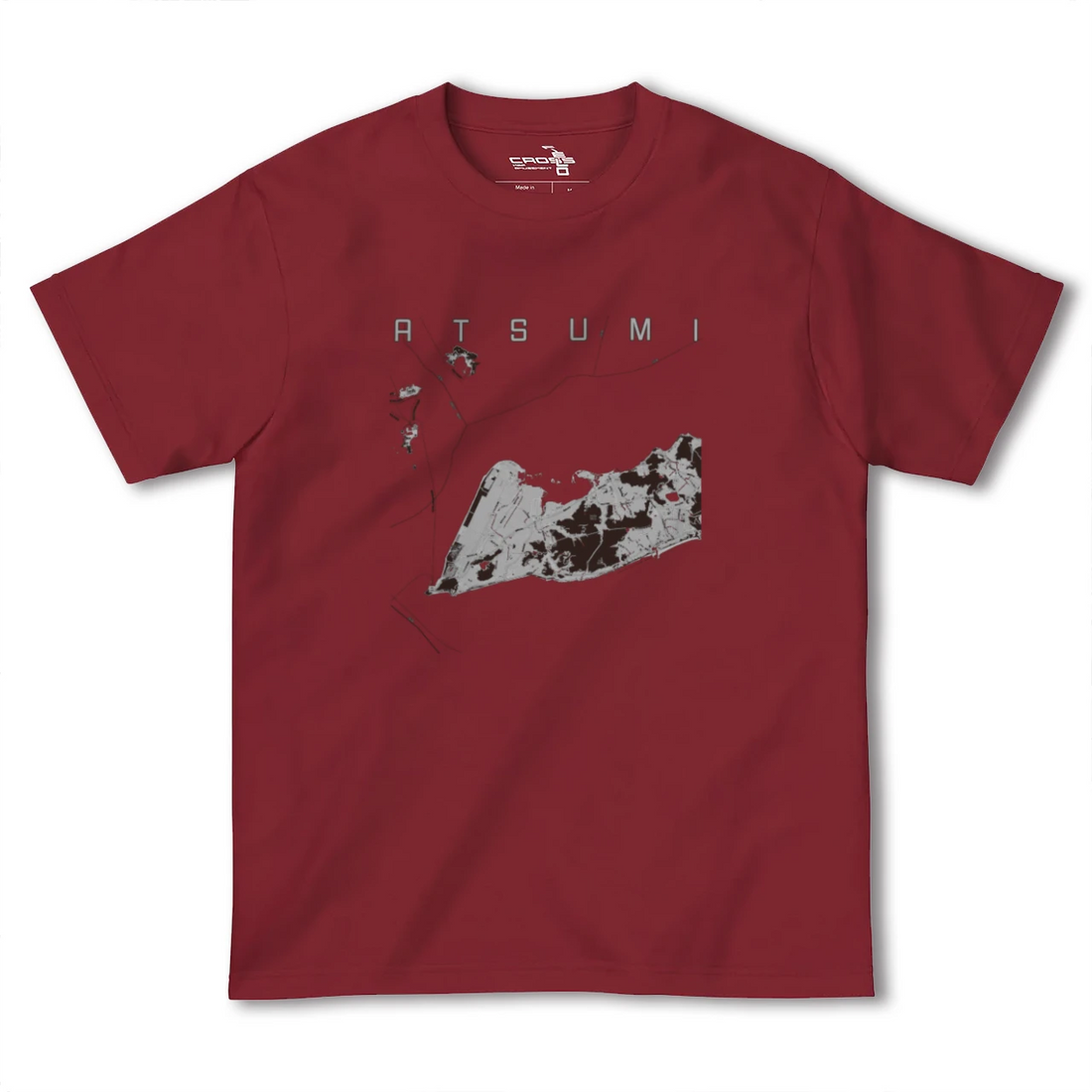 【渥美(愛知県)】地図柄ヘビーウェイトTシャツ