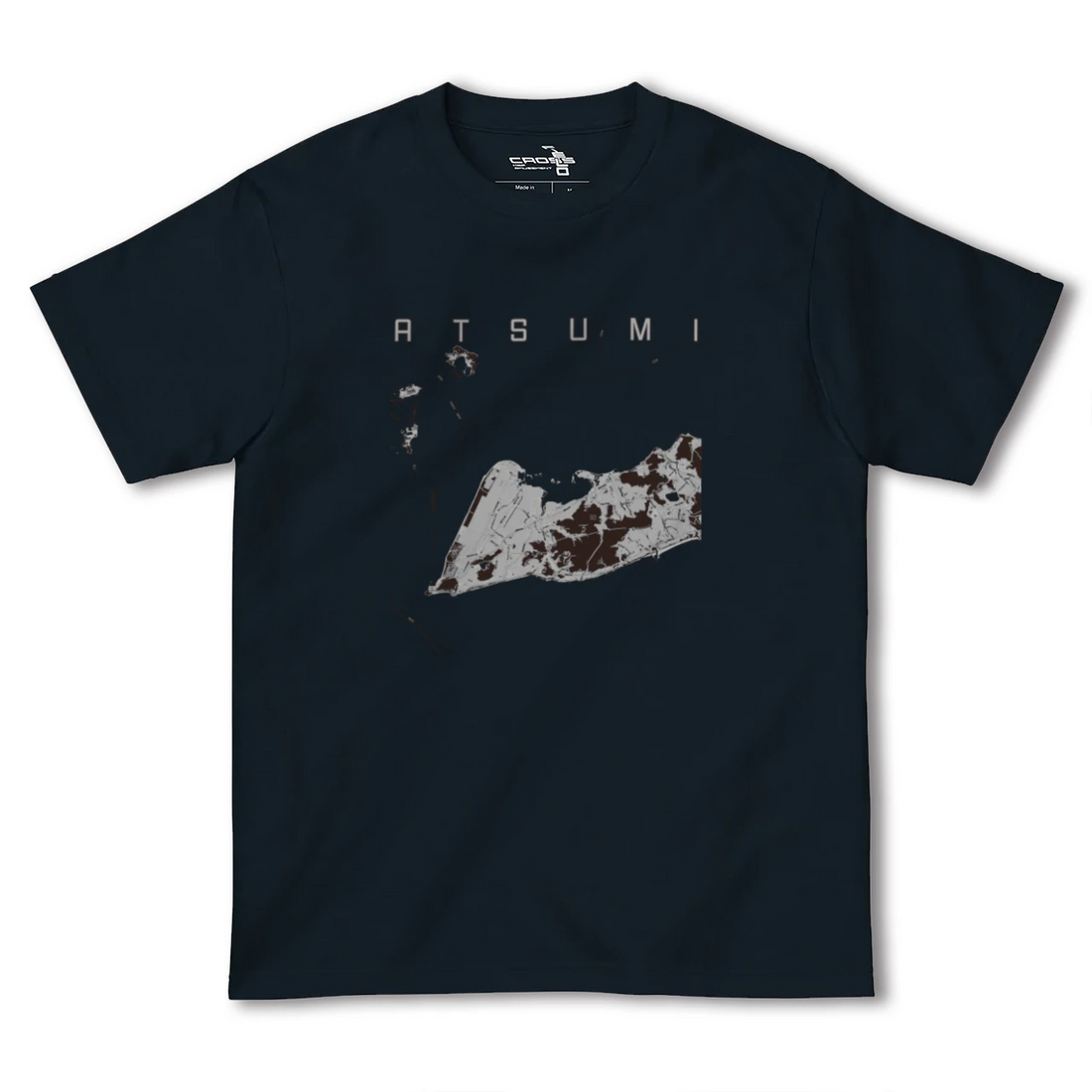 【渥美(愛知県)】地図柄ヘビーウェイトTシャツ