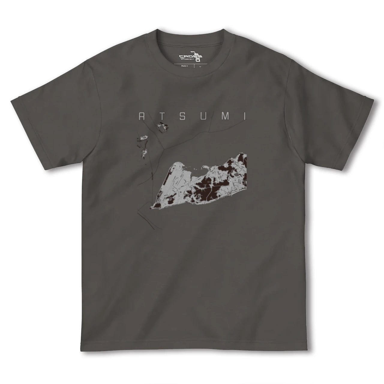 【渥美(愛知県)】地図柄ヘビーウェイトTシャツ