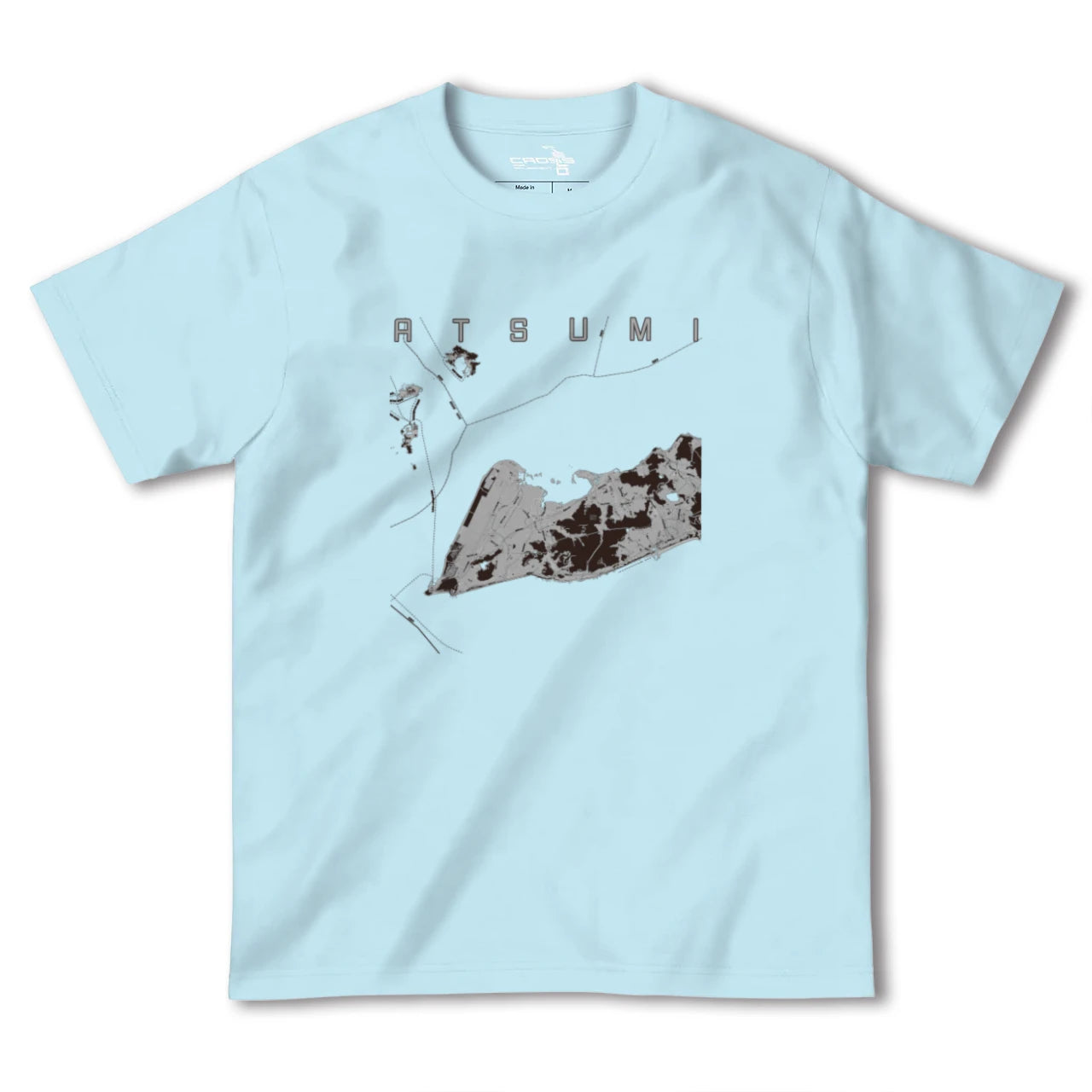 【渥美(愛知県)】地図柄ヘビーウェイトTシャツ