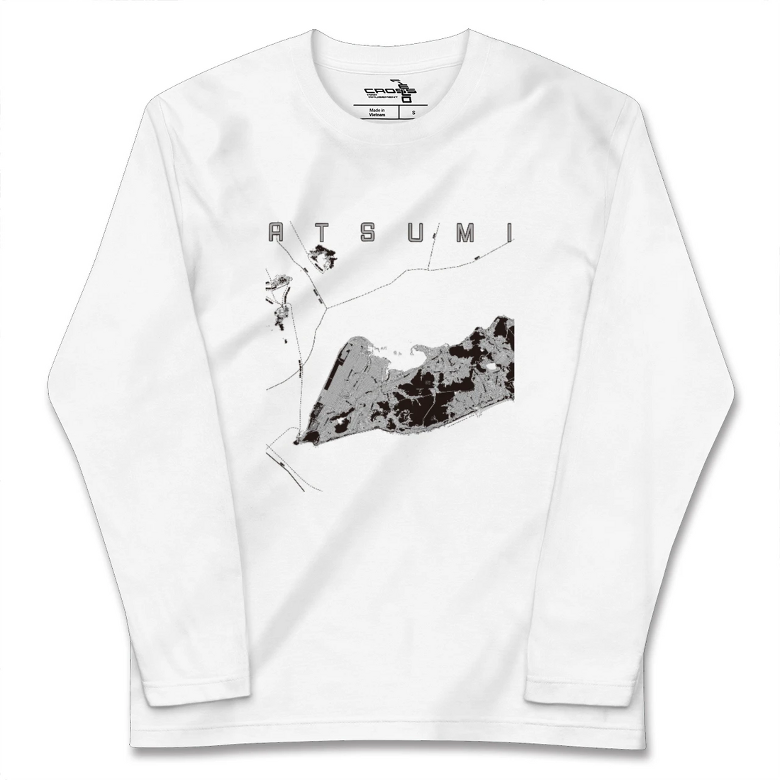 【渥美(愛知県)】地図柄ロングスリーブTシャツ