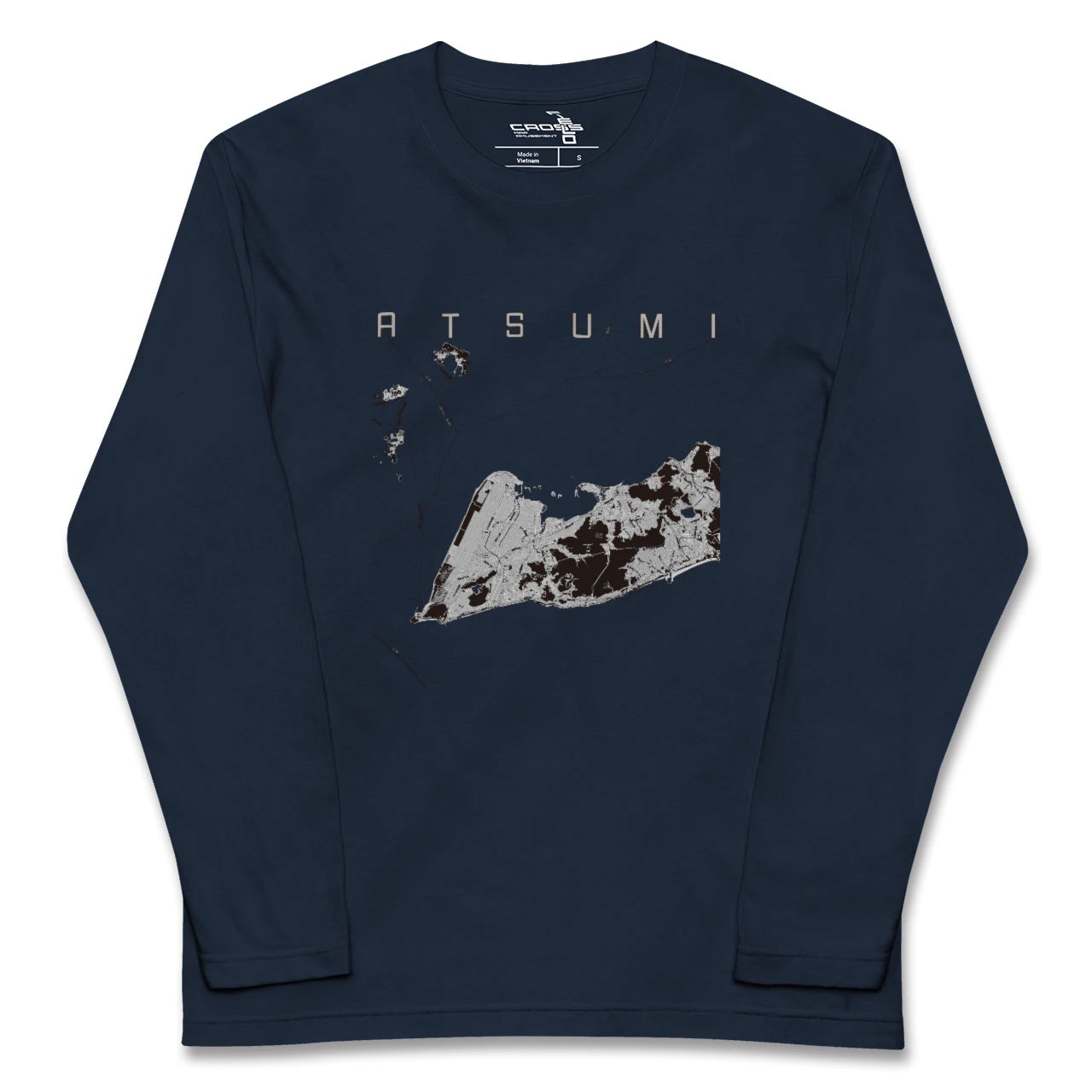 【渥美(愛知県)】地図柄ロングスリーブTシャツ