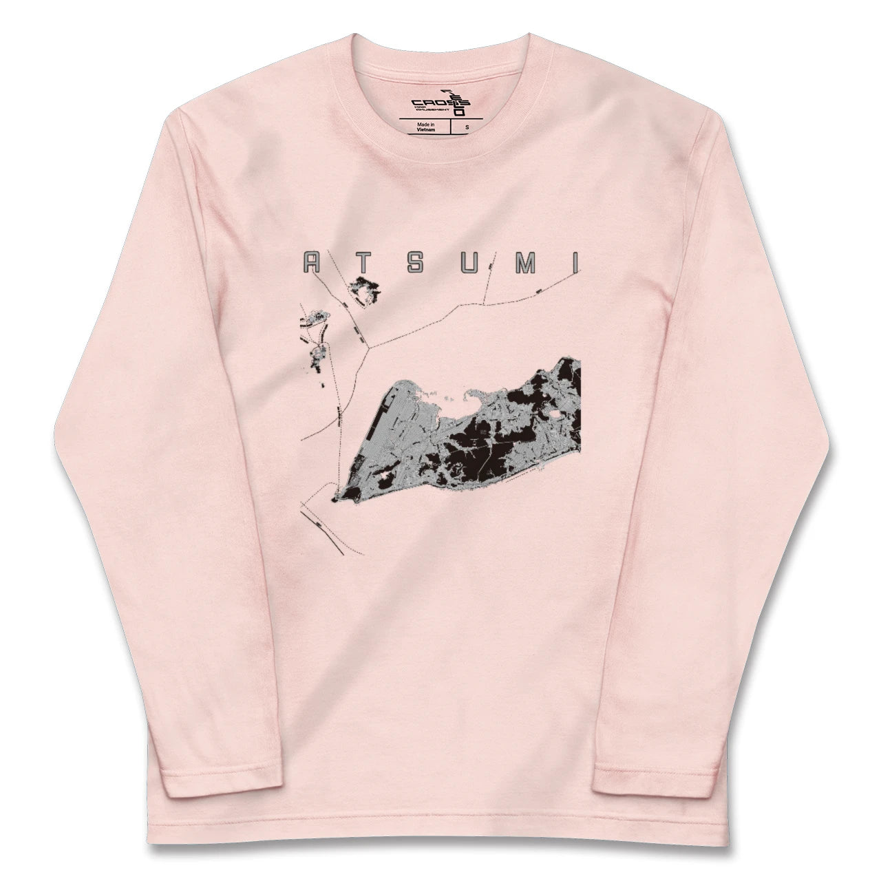 【渥美(愛知県)】地図柄ロングスリーブTシャツ