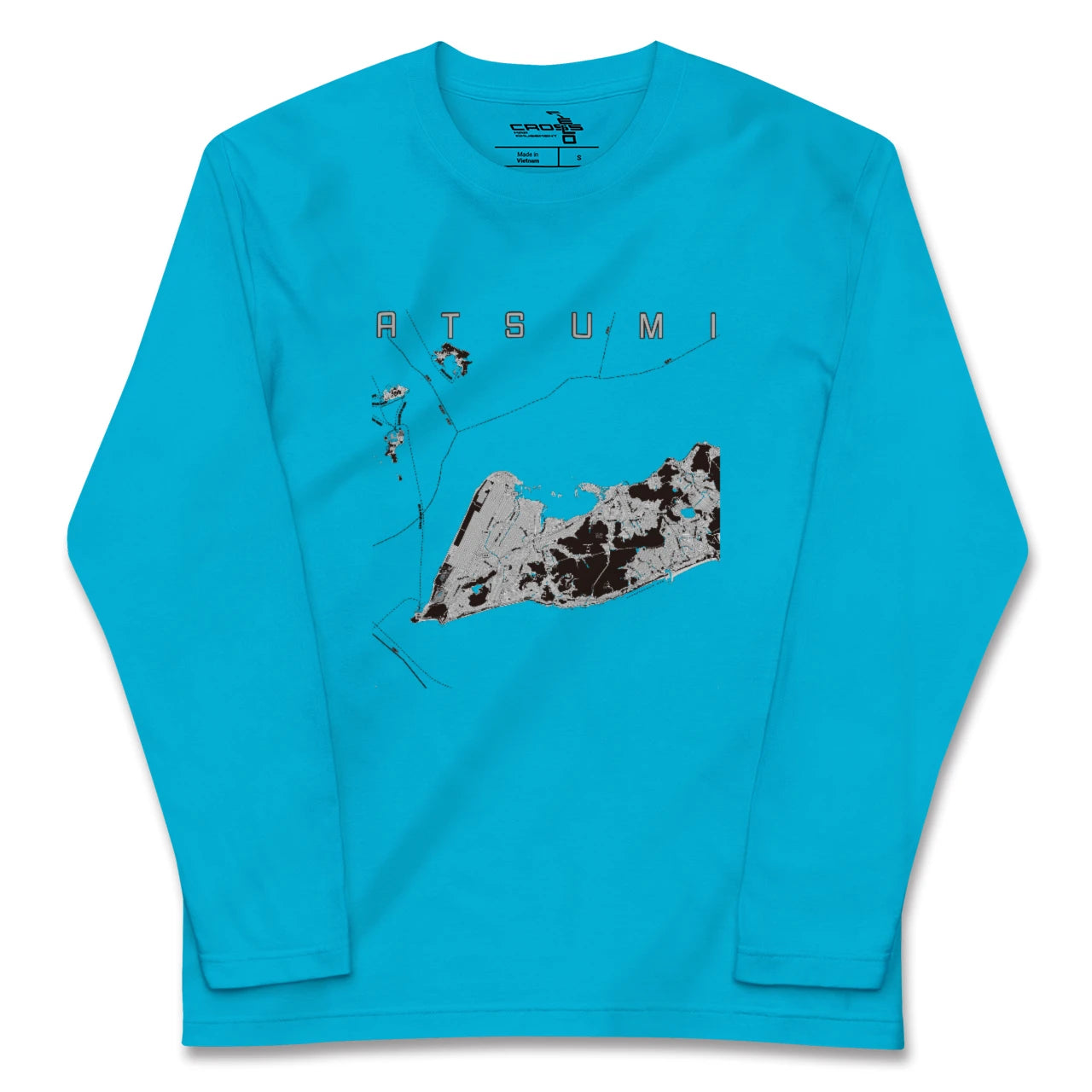 【渥美(愛知県)】地図柄ロングスリーブTシャツ