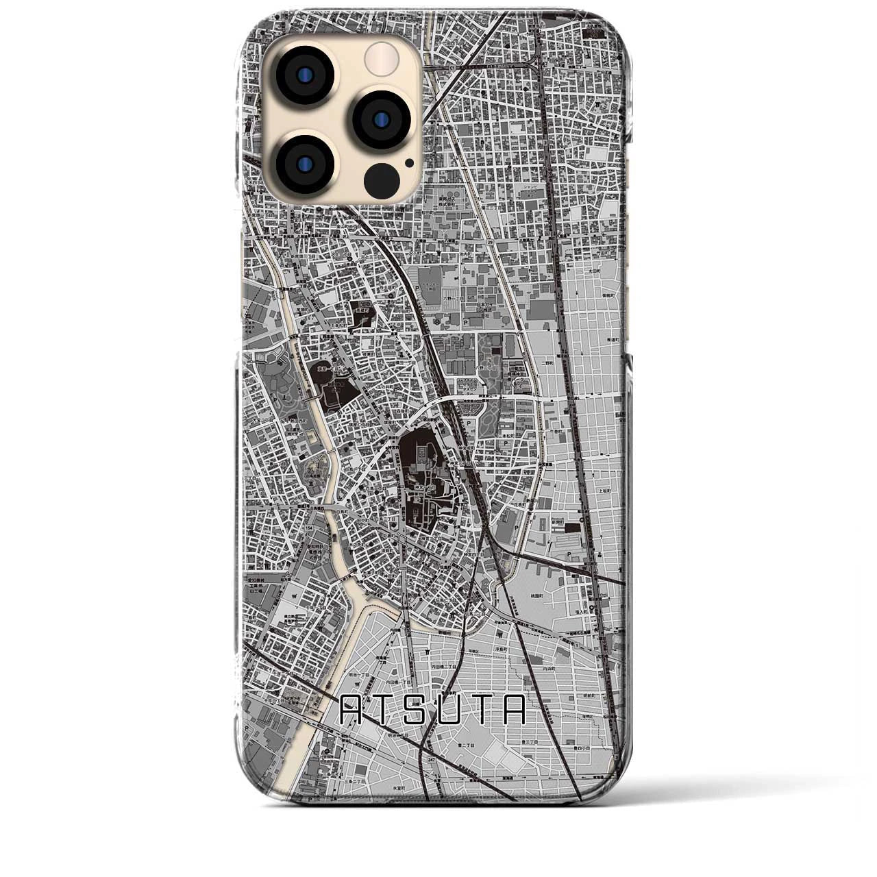 【熱田(愛知県)】地図柄iPhoneケース(クリアタイプ)