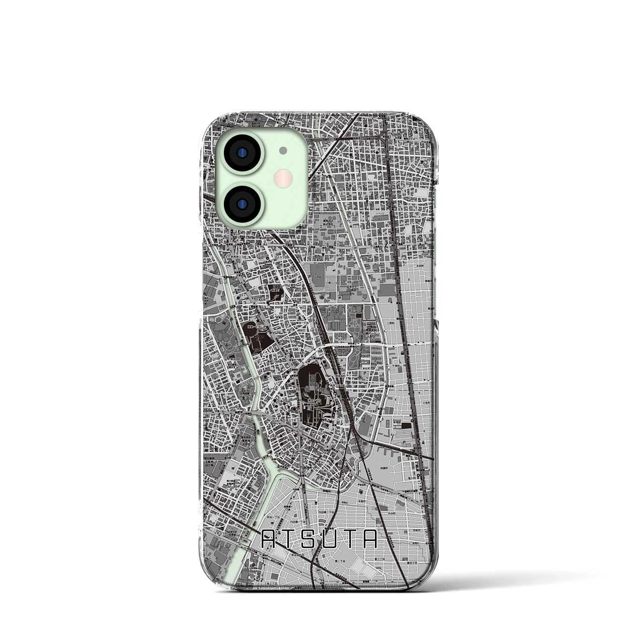 【熱田(愛知県)】地図柄iPhoneケース(クリアタイプ)