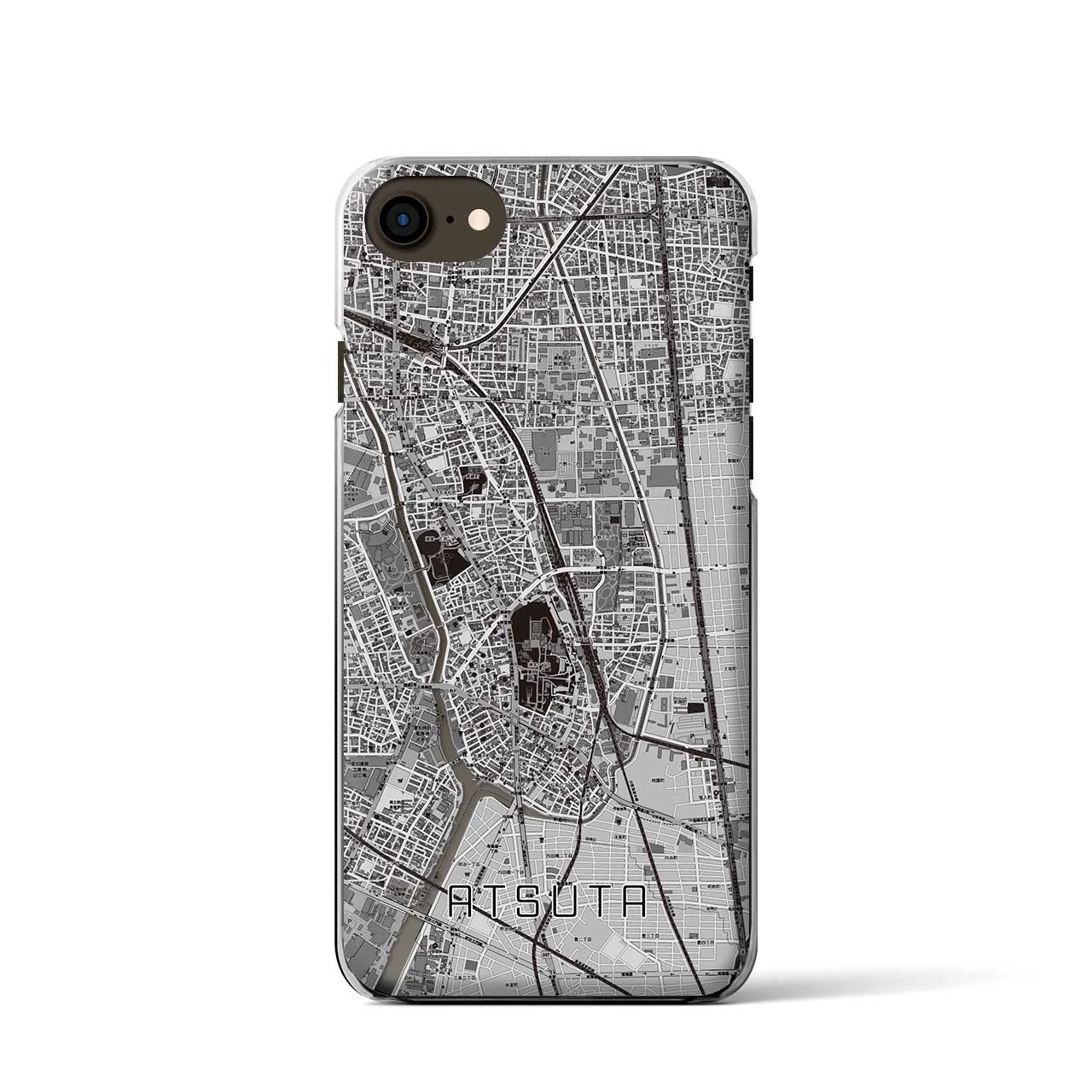 【熱田(愛知県)】地図柄iPhoneケース(クリアタイプ)
