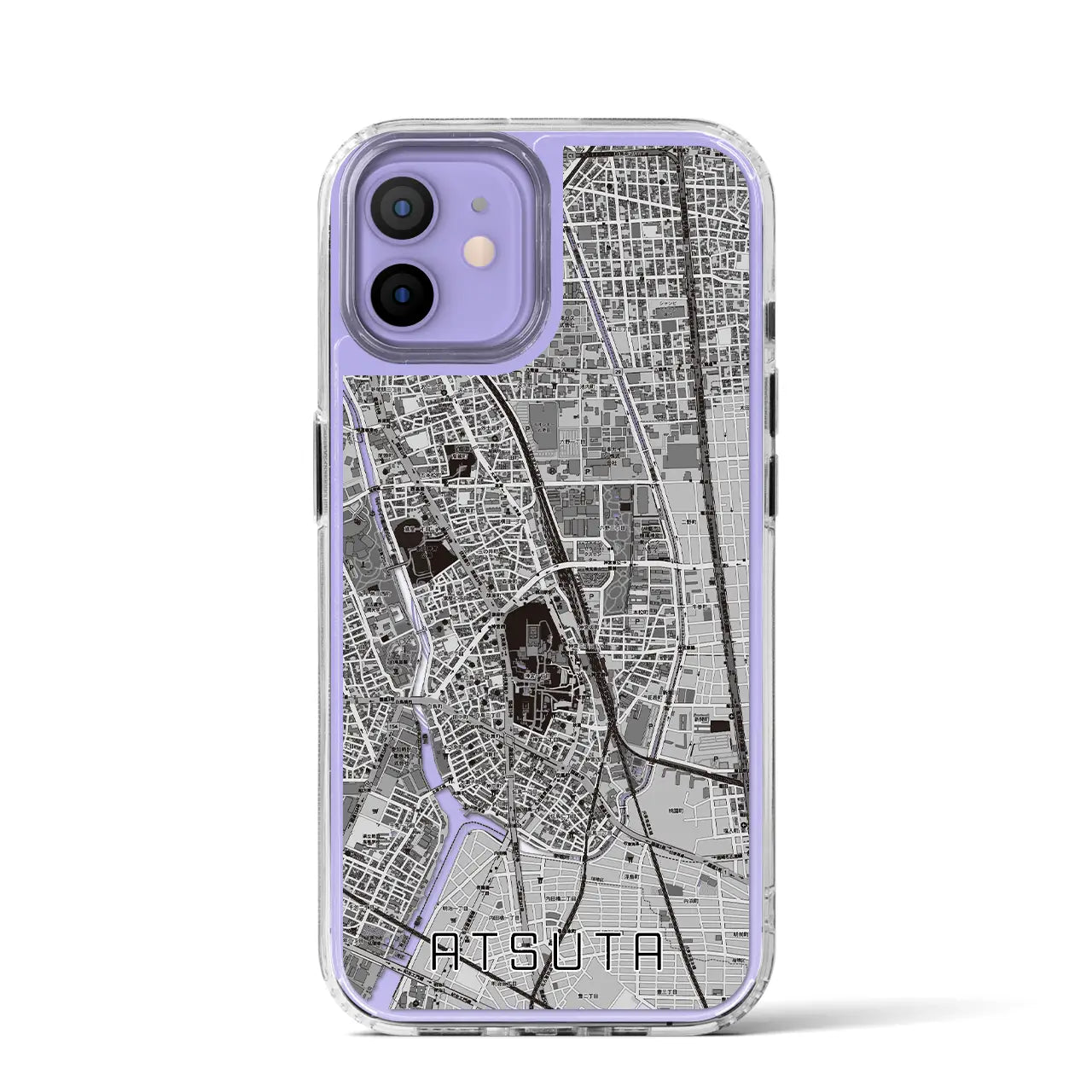 【熱田(愛知県)】地図柄iPhoneケース(MagSafeタイプ)
