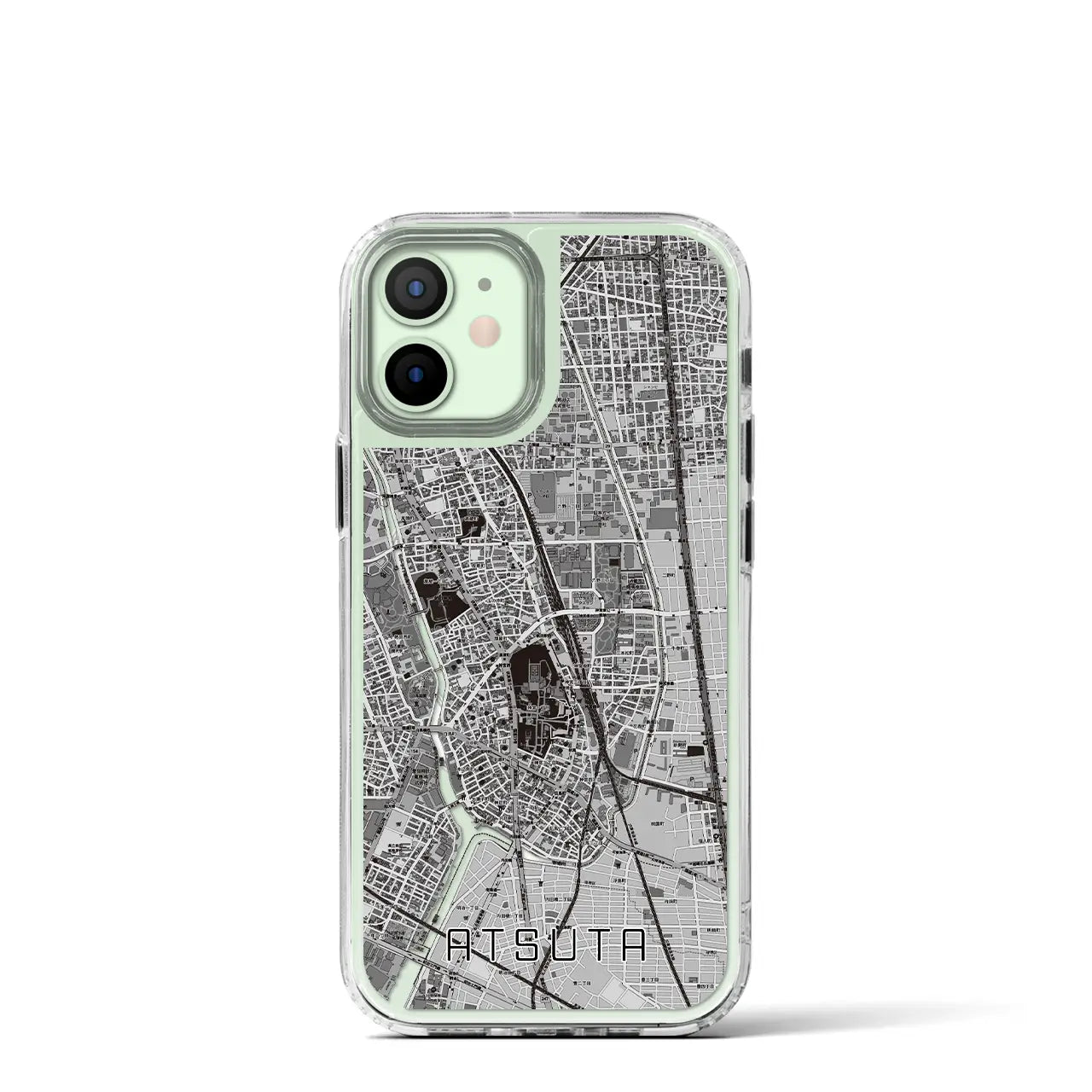 【熱田(愛知県)】地図柄iPhoneケース(MagSafeタイプ)