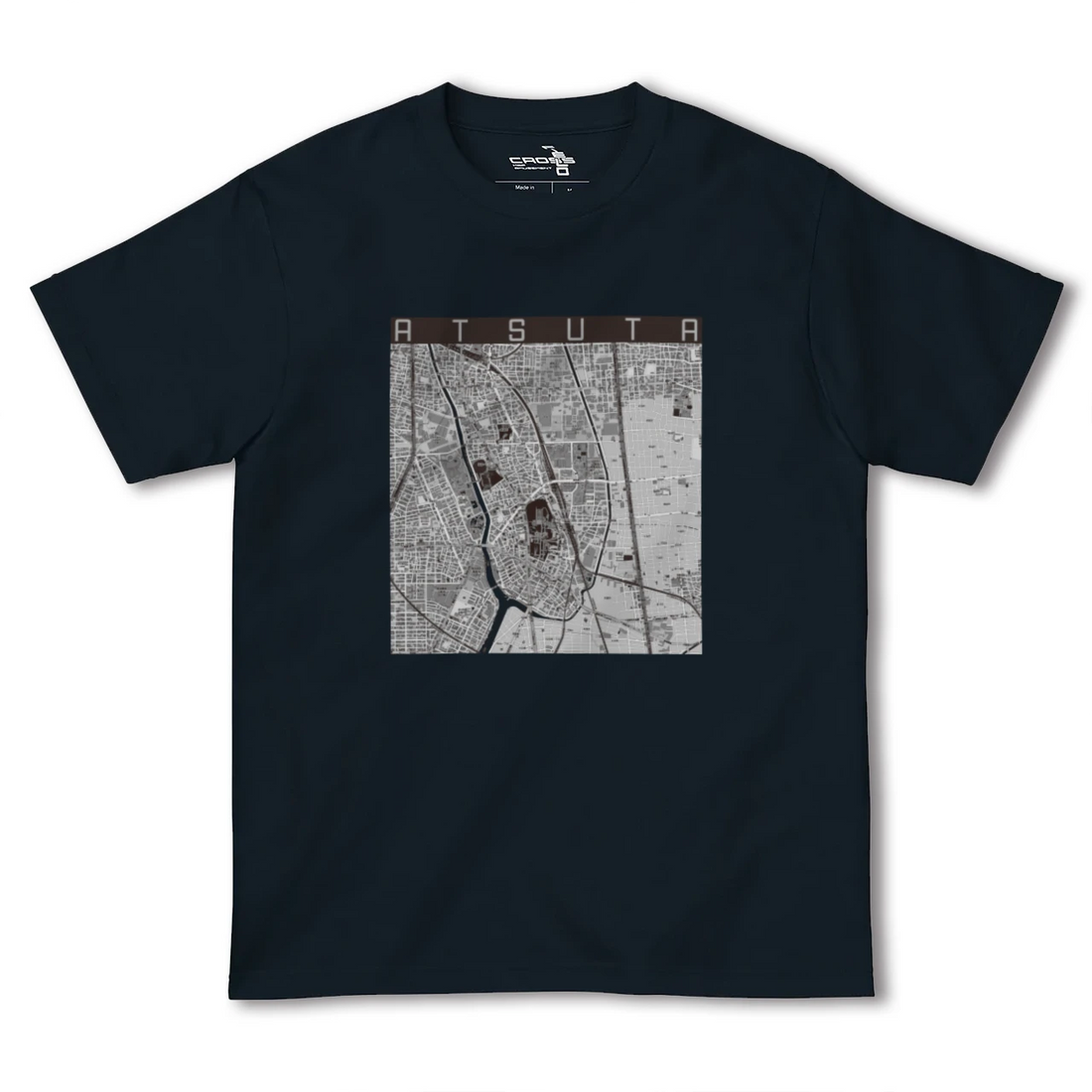 【熱田(愛知県)】地図柄ヘビーウェイトTシャツ