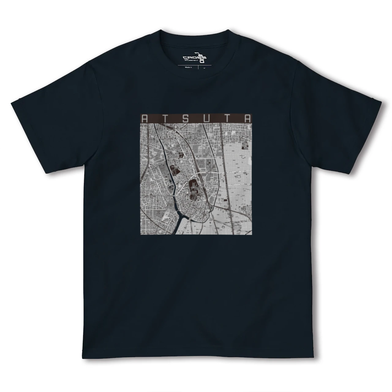 【熱田(愛知県)】地図柄ヘビーウェイトTシャツ