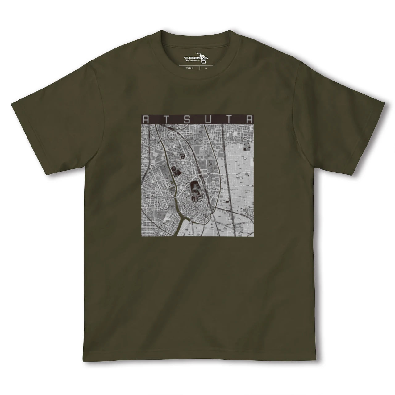 【熱田(愛知県)】地図柄ヘビーウェイトTシャツ