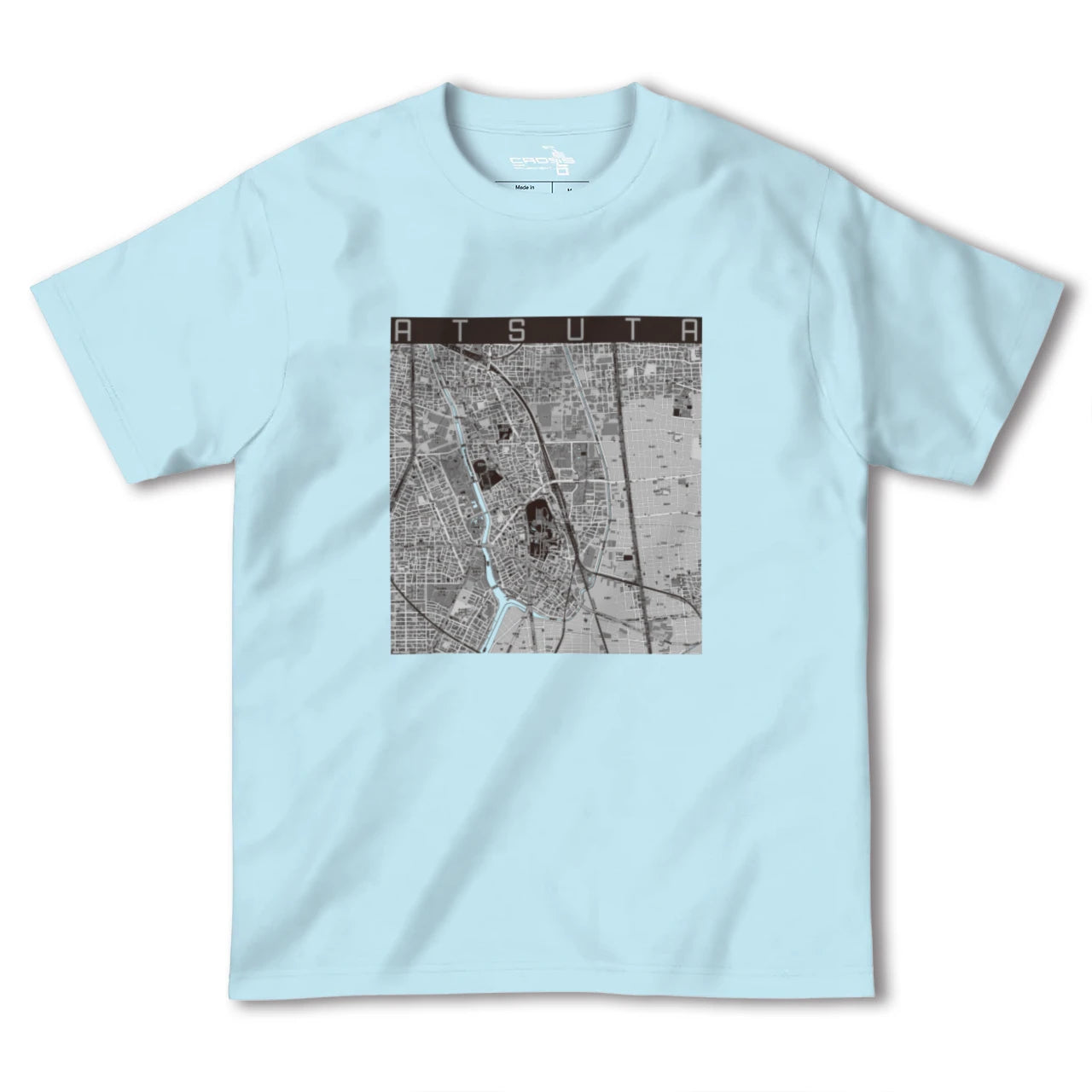 【熱田(愛知県)】地図柄ヘビーウェイトTシャツ